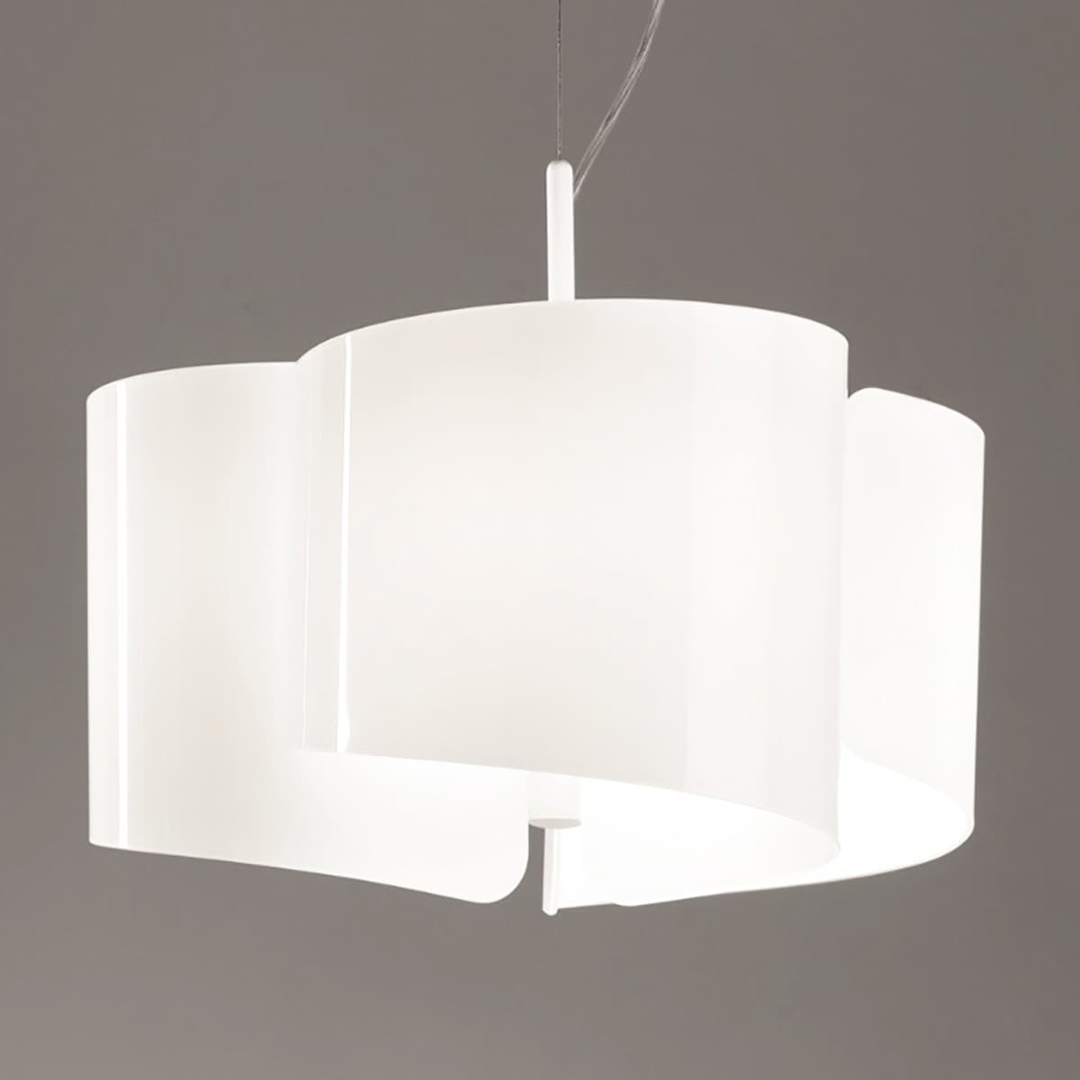 Lampadario moderno Selene illuminazione PAPIRO 0370 3 053 11L E27 LED vetro sospensione - 8