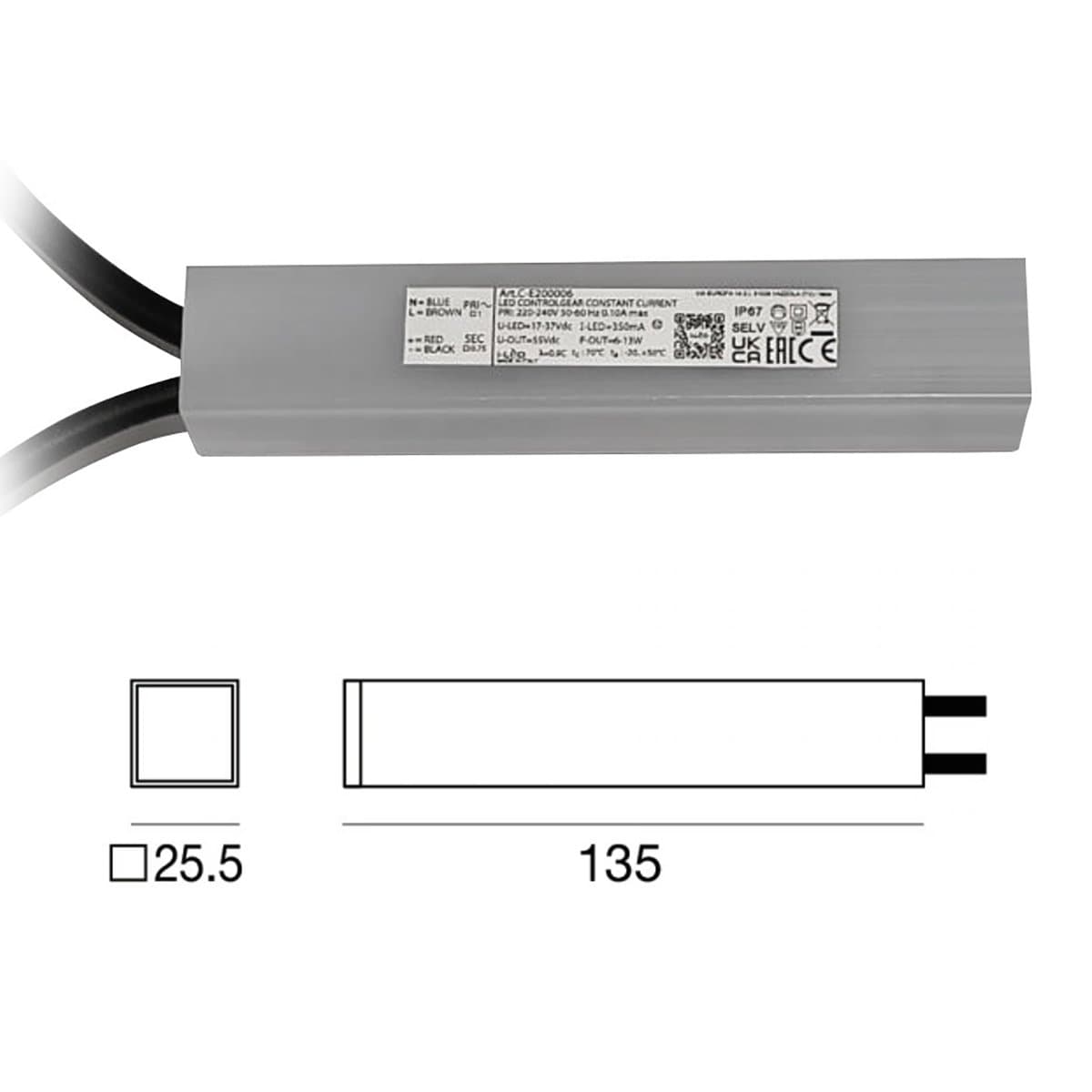 Alimentatore Linea Light C-E200006 IP67 350mA - 2