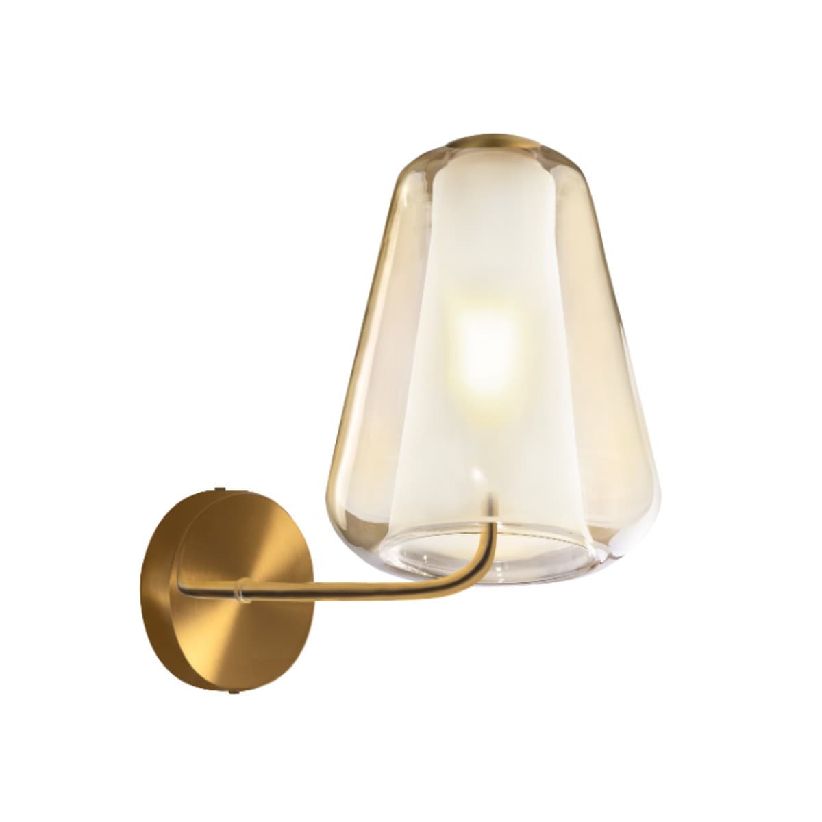 Applique moderna Top Light DOUBLE SKIN 1176 A GAMMA E27 LED vetro lampada parete - 7