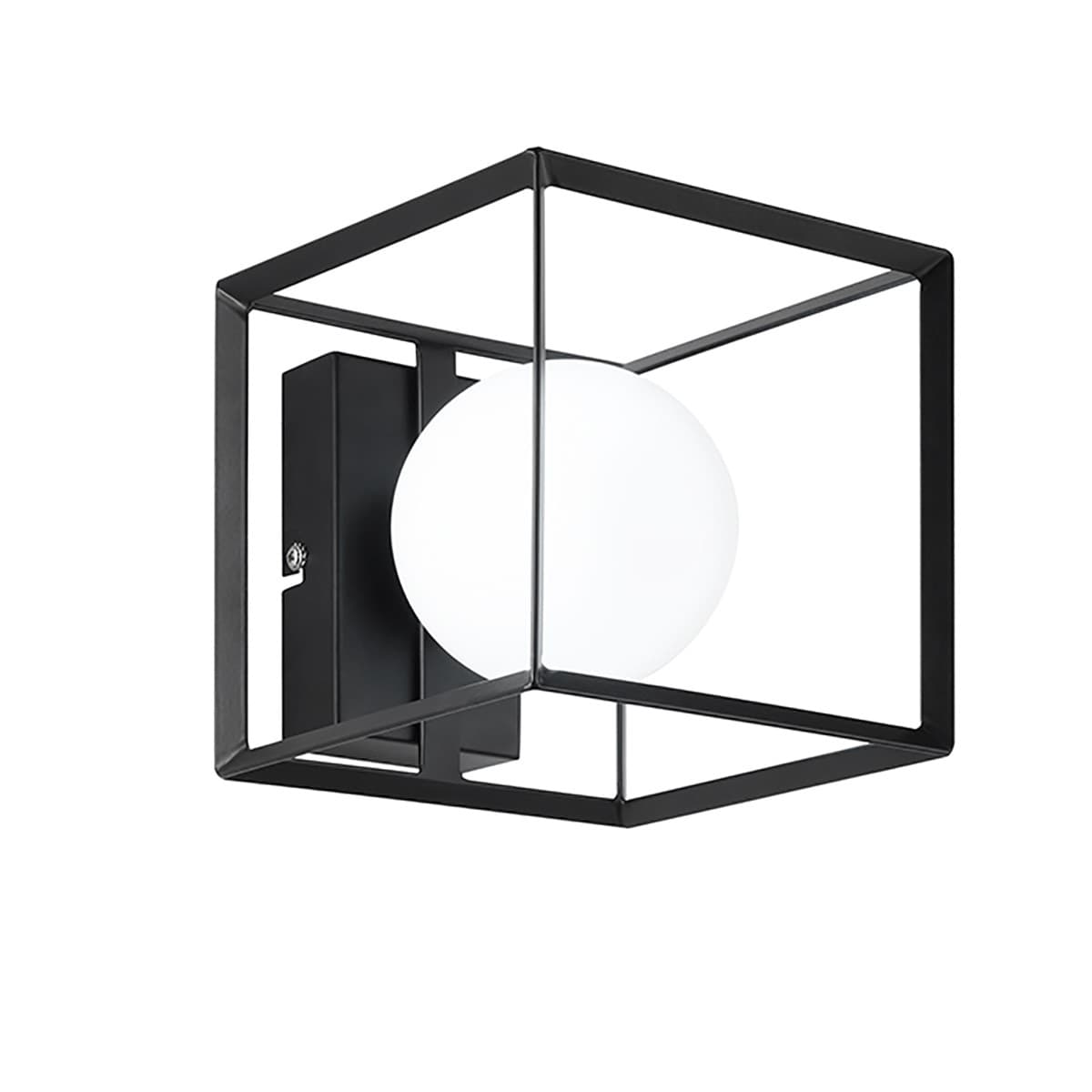 Applique moderno Perenz CUBE 6691 E27 LED 15x15 lampada parete metallo gabbia - 7