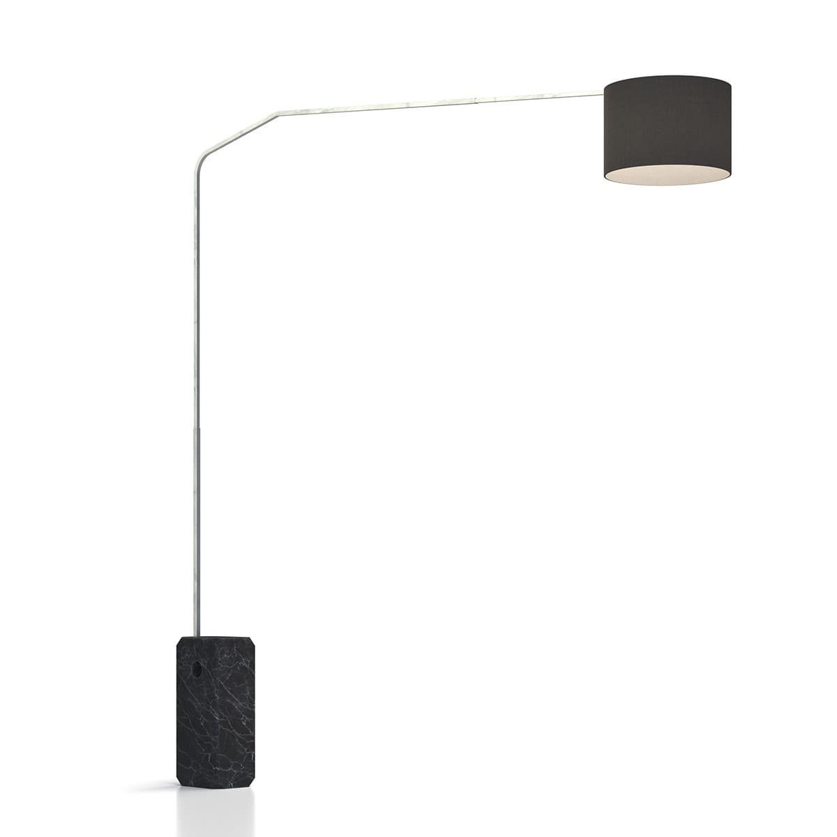 Piantana terra arco moderna Top Light SLOPE 1188 B2 E27 LED metallo tessuto lampada terra - 14