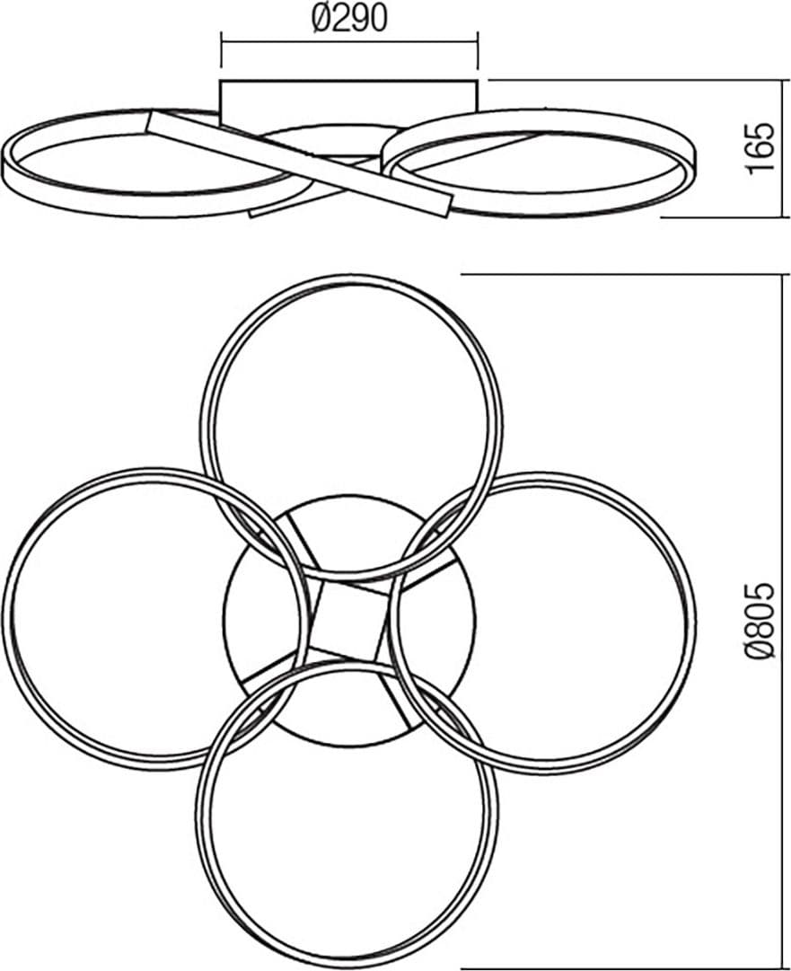 Plafoniera led Redo Group ESPIRAL 01 2681 2682 2683 dimmerabile - 7