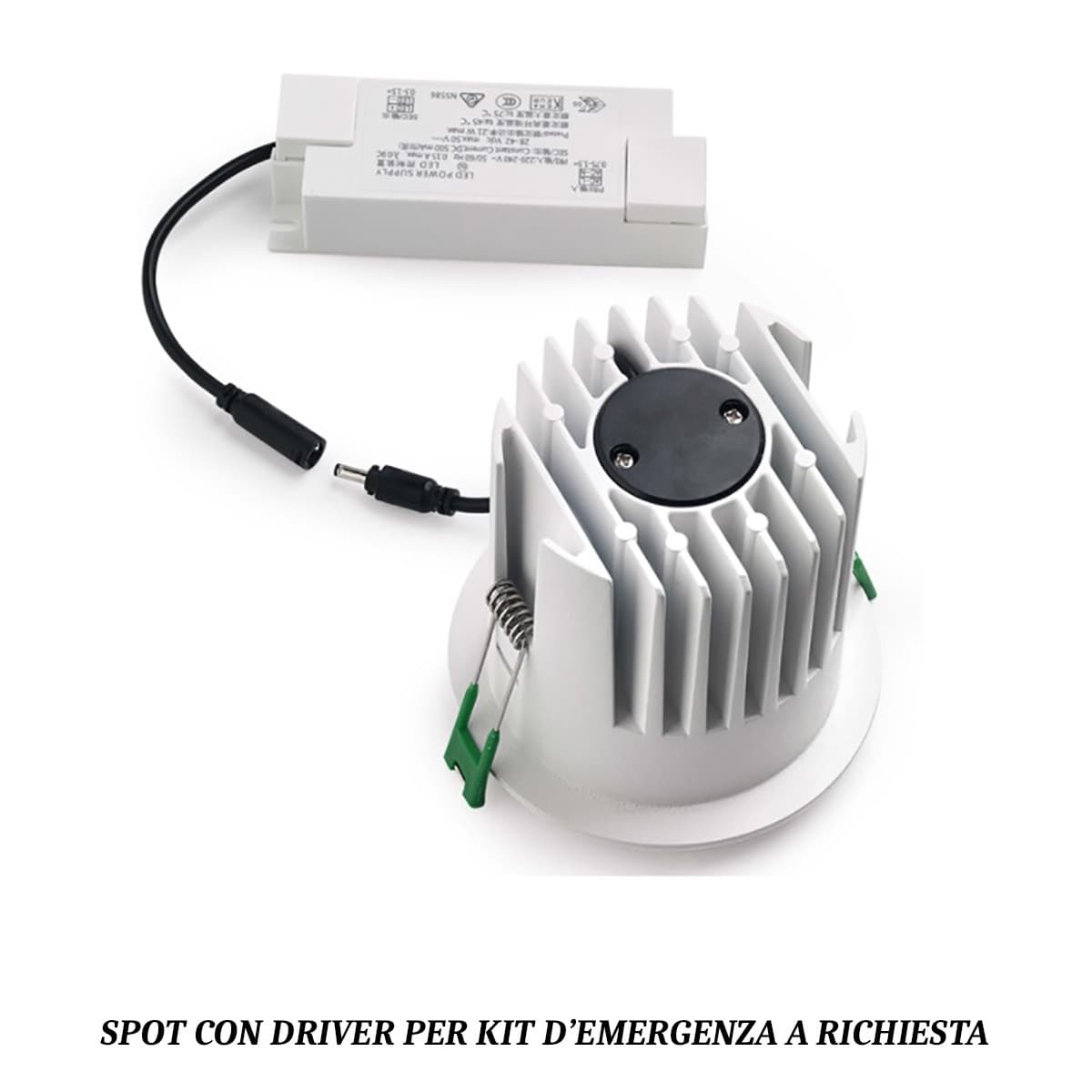Faretto incasso Pan International BOBBY LED IP20 lampada soffitto cartongesso - 8