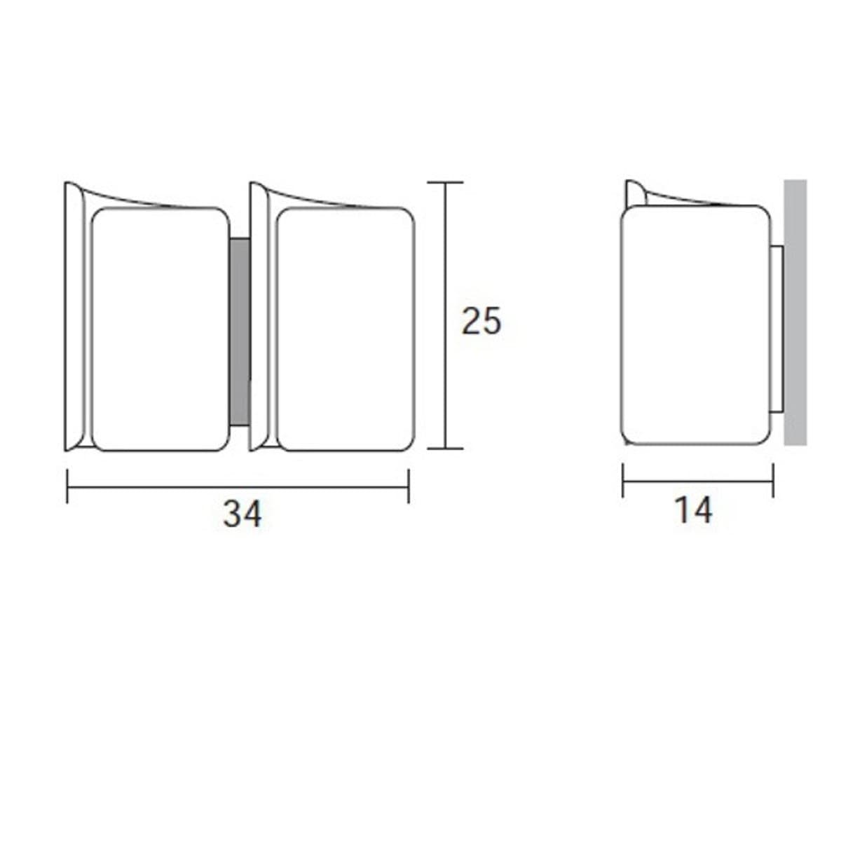 Applique classico Selene illuminazione PAPIRO 0378 2 006 033 E27 LED vetro lampada parete - 8