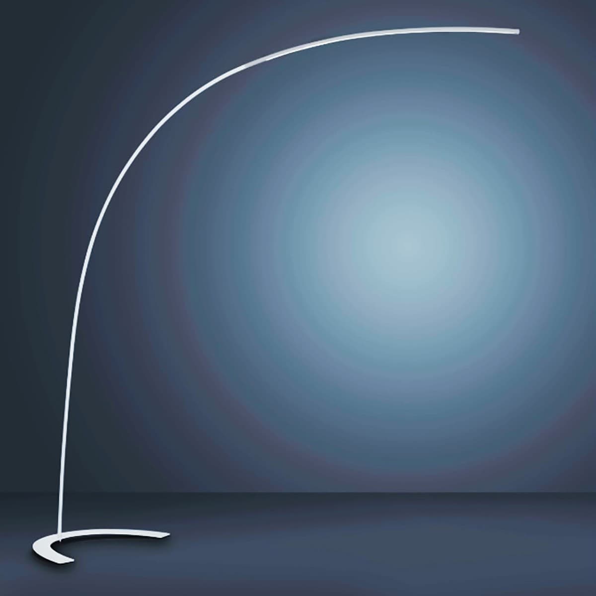 Piantana arco Trio Lighting TR-SHANGHAI 18W LED 1800LM 3000°K dimmerabile lampada terra braccio moderna interno - 12