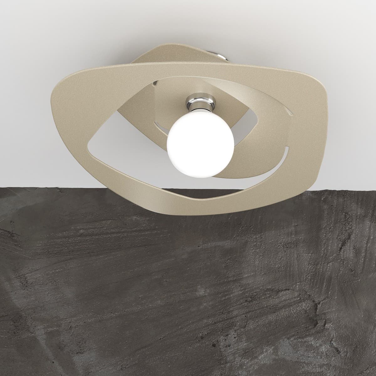 Plafoniera moderna Top Light WARPED 1157 PL50 E27 LED metallo lampada soffitto - 10