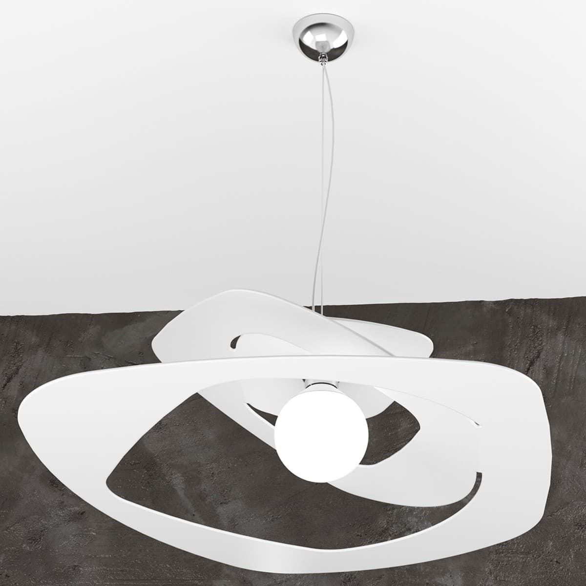 Lampadario moderno Top light WARPED 1157 S65 E27 LED metallo sospensione - 12