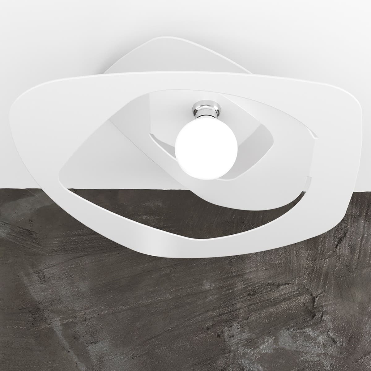 Plafoniera moderna Top Light WARPED 1157 PL65 E27 LED metallo lampada soffitto - 9