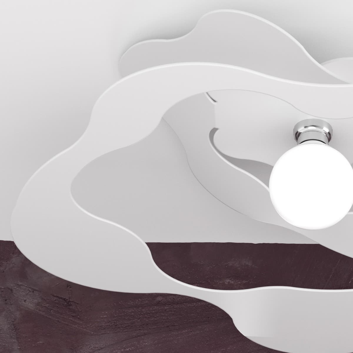 Plafoniera  Top Light RIPPLES 1158 PL70 E27 LED metallo lampada soffitto ultramoderna - 11