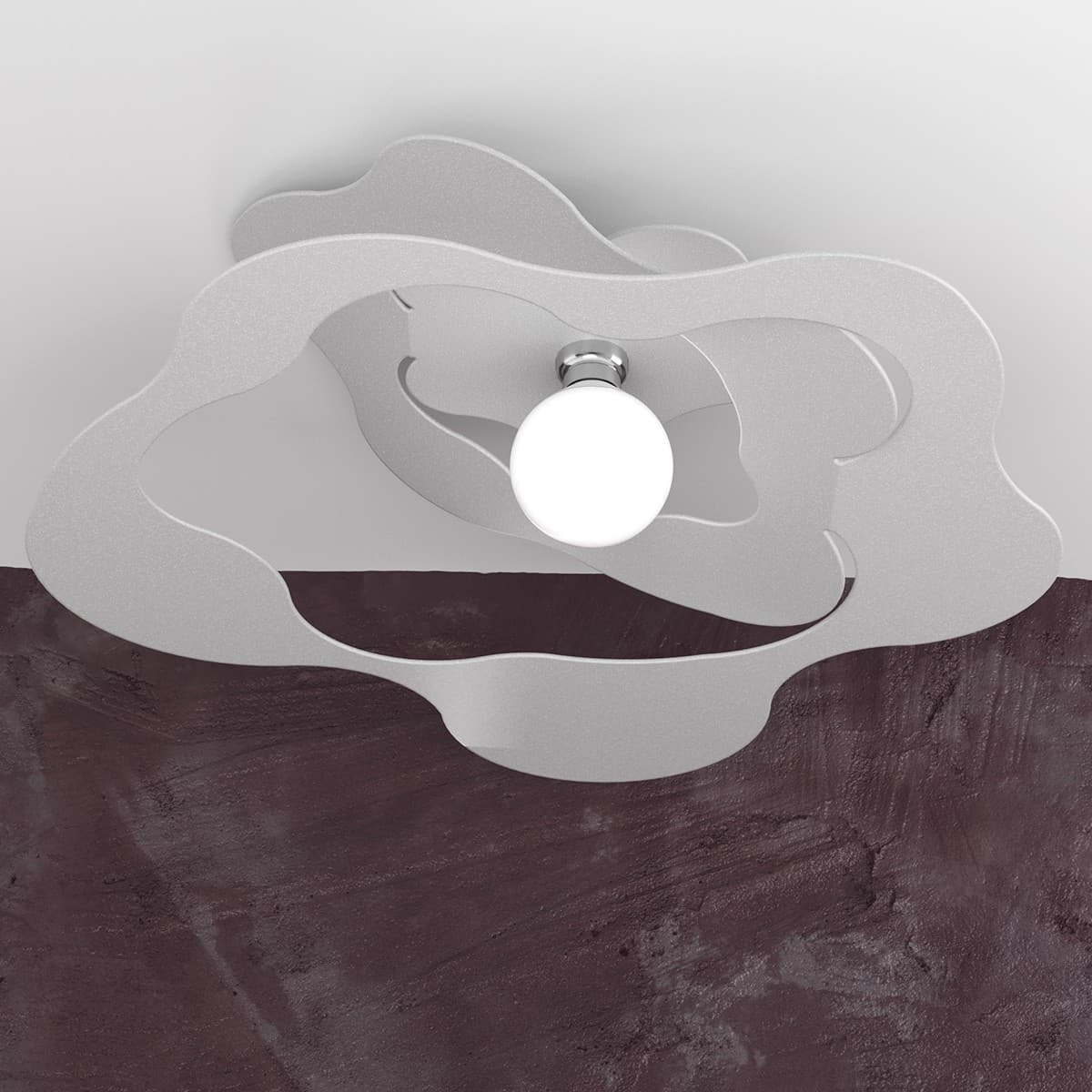 Plafoniera  Top Light RIPPLES 1158 PL70 E27 LED metallo lampada soffitto ultramoderna - 12