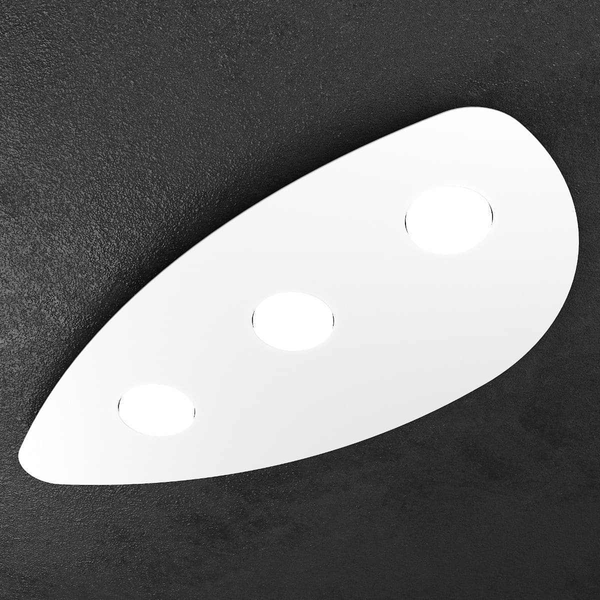 Plafoniera moderna Top Light SHAPE 1143 3 GX53 LED metallo lampada soffitto - 10