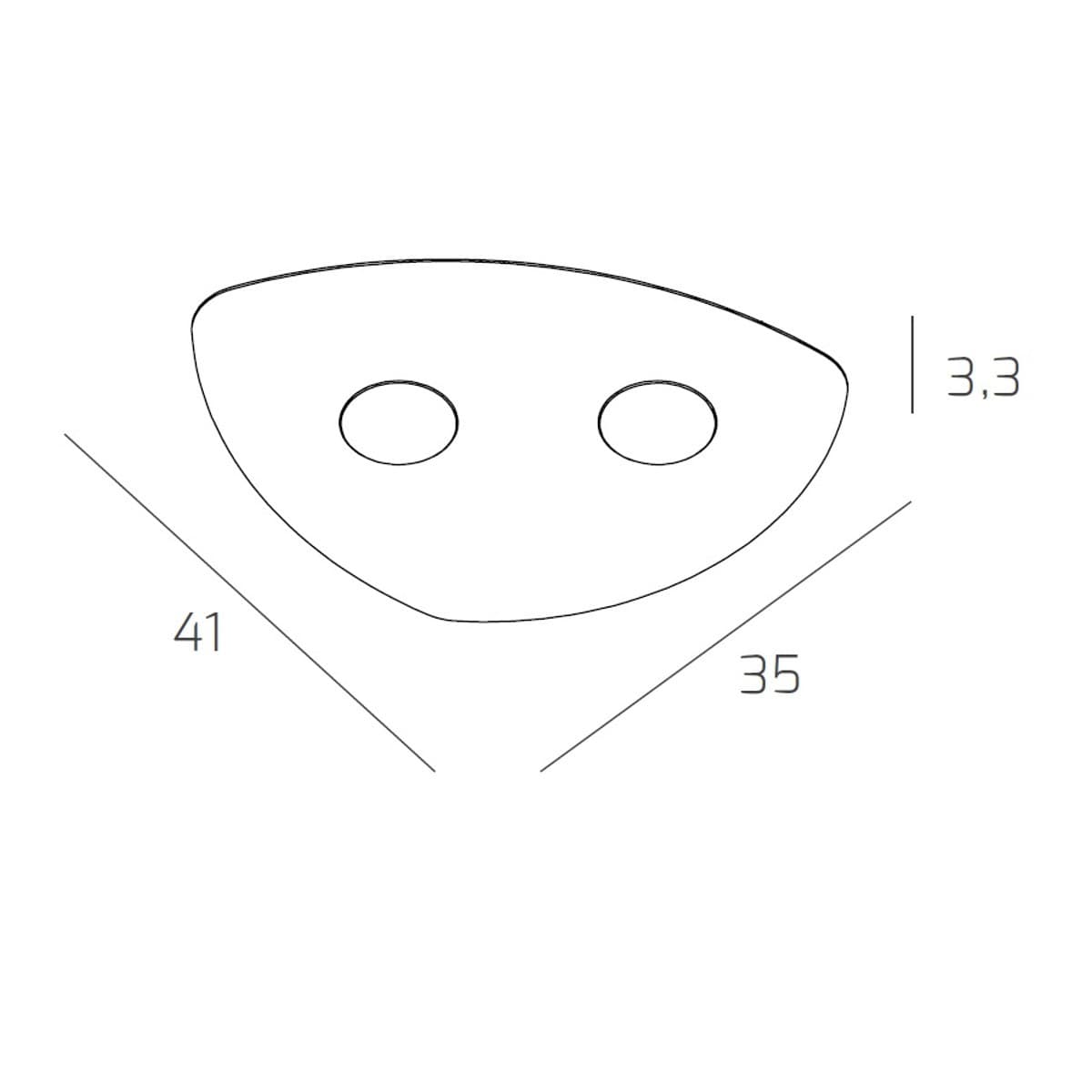 Plafoniera moderna Top Light SHAPE 1143 2 GX53 LED metallo lampada soffitto - 8