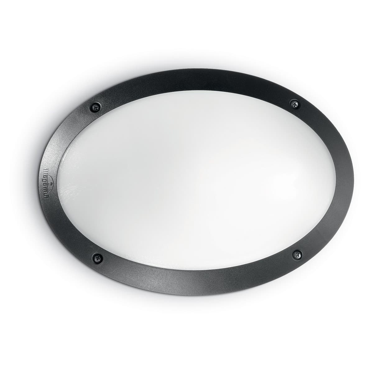 Applique moderno Ideal Lux POLAR 1 AP1 OVAL 096704 096711 E27 LED IP66 resina lampada parete - 7