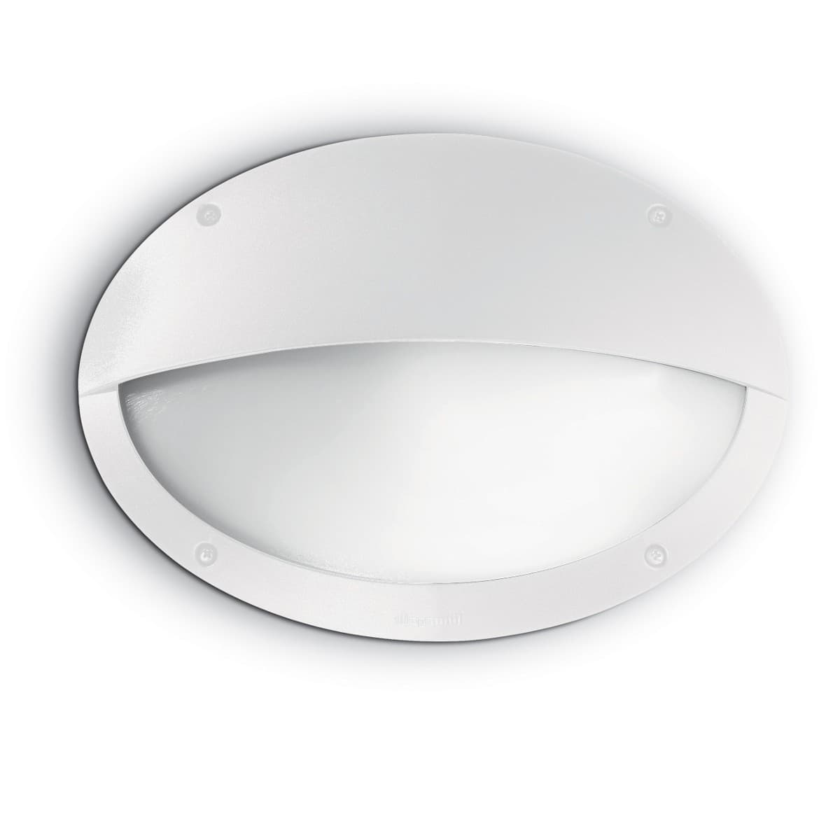 Applique moderno Ideal Lux POLAR 2 AP1 OVAL 096735 096728 E27 LED IP66 resina lampada parete - 7