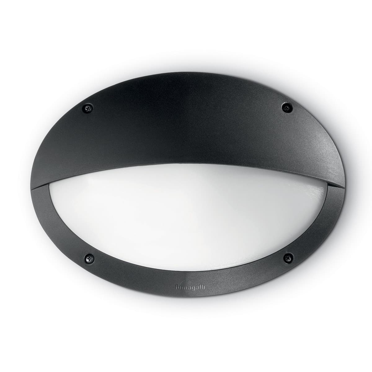 Applique moderno Ideal Lux POLAR 2 AP1 OVAL 096735 096728 E27 LED IP66 resina lampada parete - 8