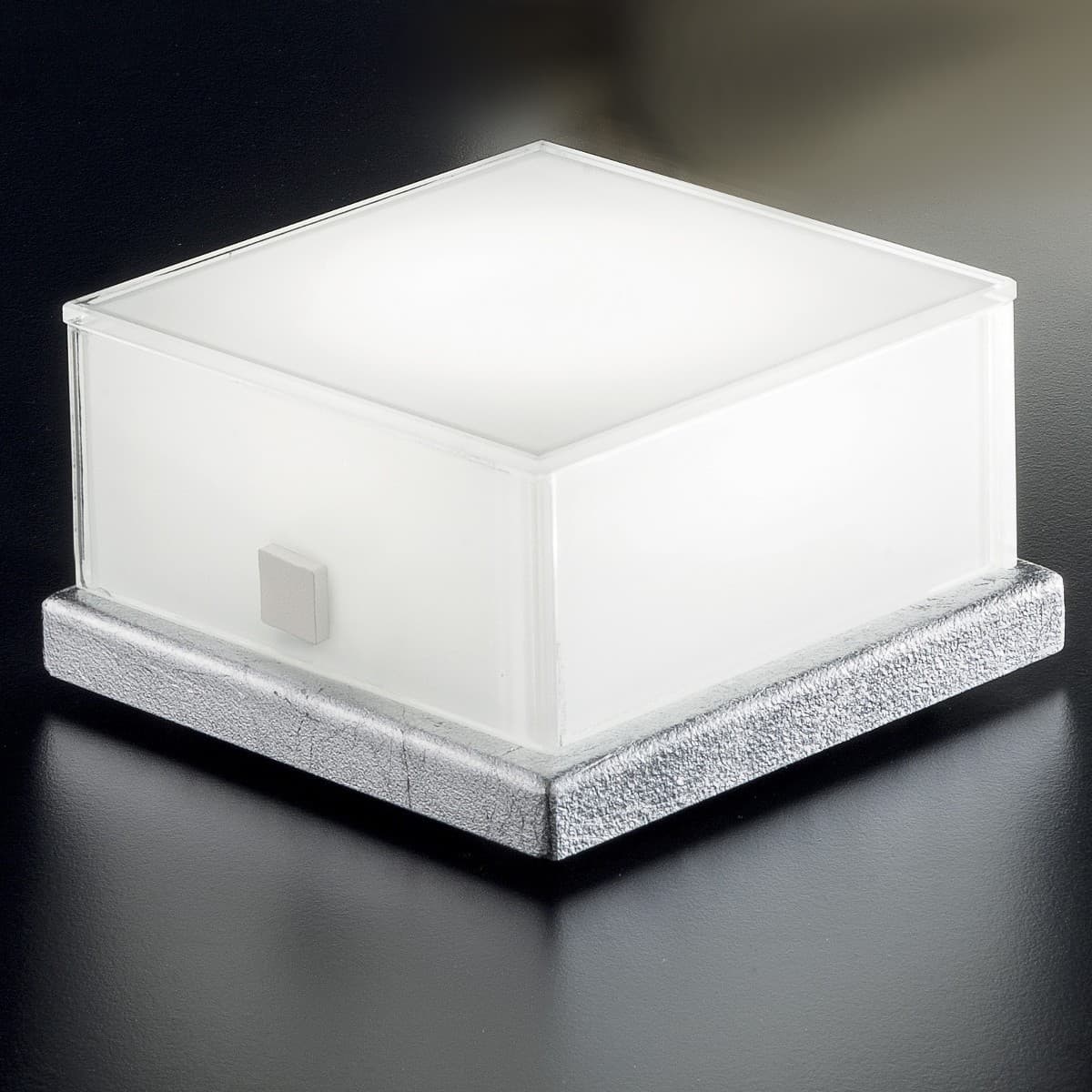Abat-jour moderna Fratelli Braga CANDY 2118 L LED dimmerabile vetro metallo lampada tavolo - 10