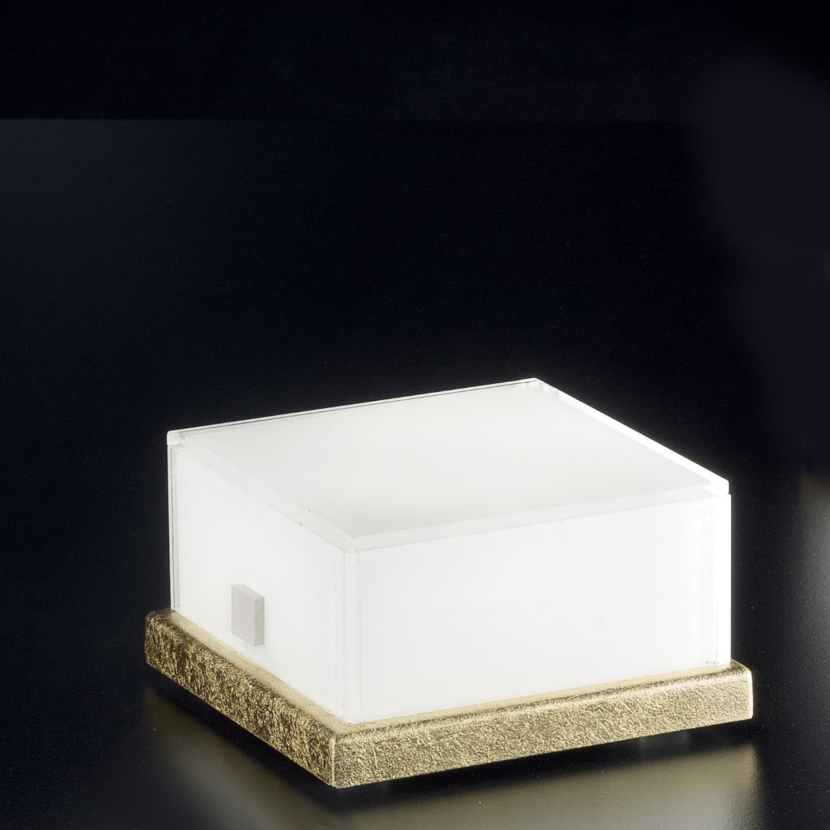 Abat-jour moderna Fratelli Braga CANDY 2118 L LED dimmerabile vetro metallo lampada tavolo - 11