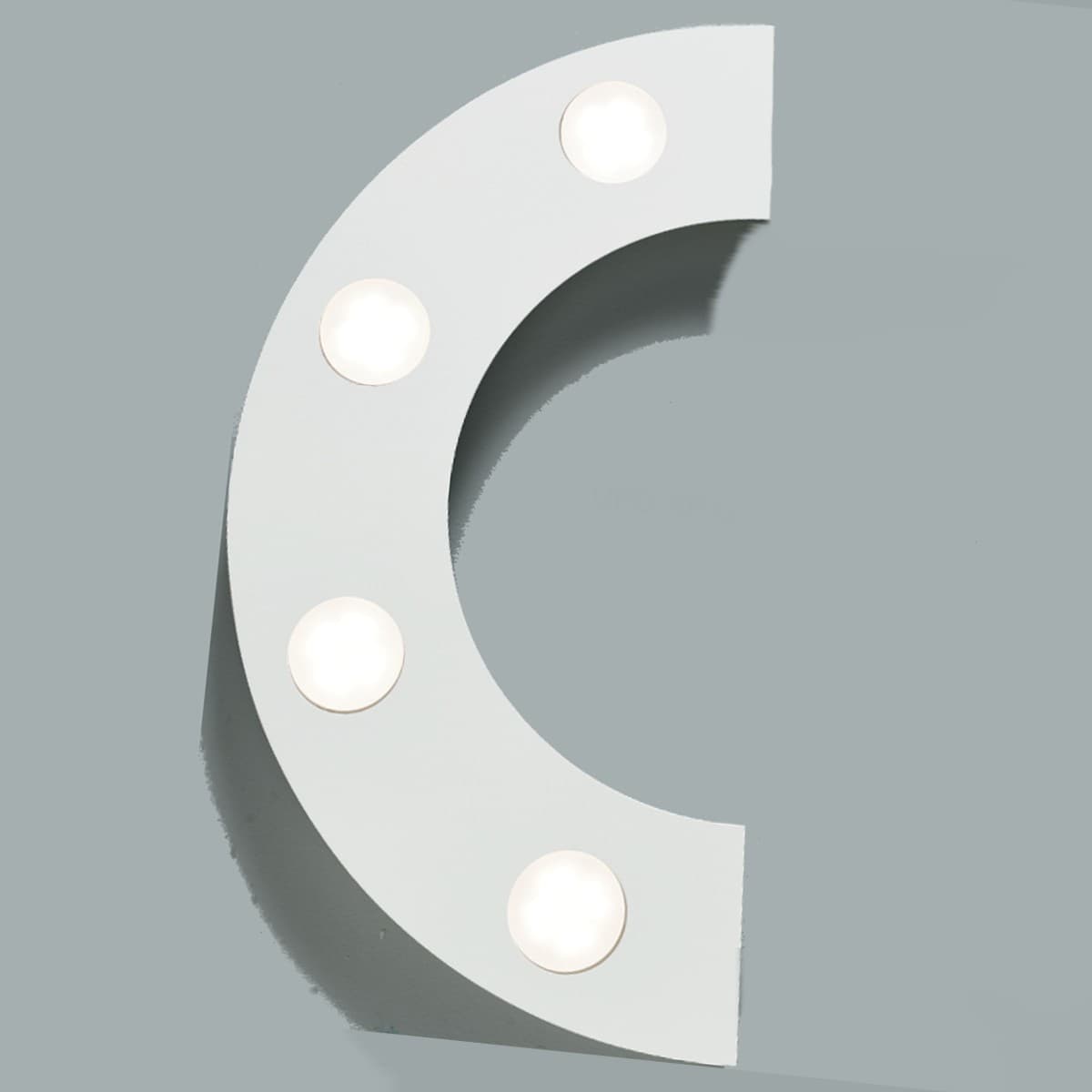 Applique moderno Illuminando UFO AP G GX53 LED lampada parete soffitto metallo bianco sabbia componibile - 7