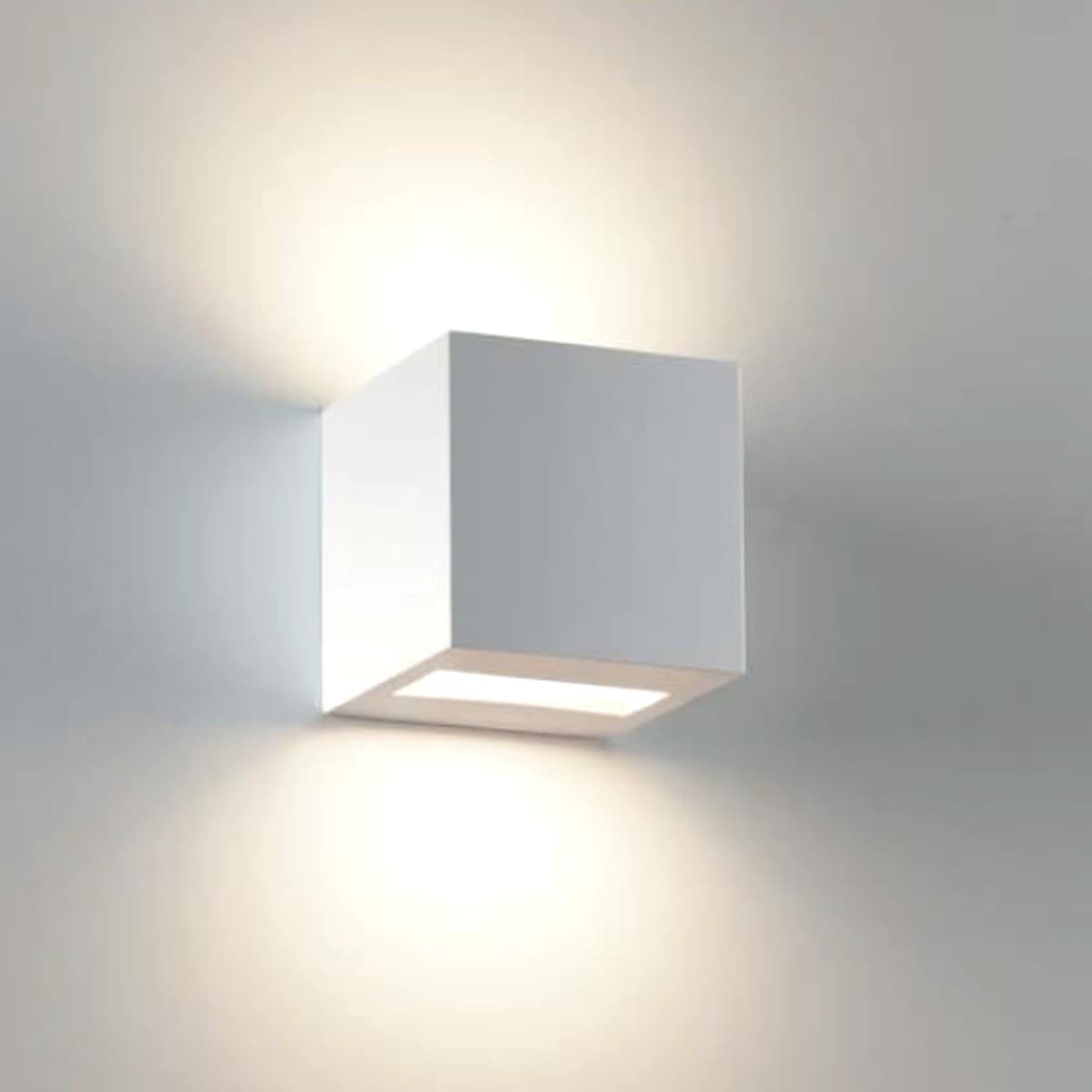 Applique gesso Belfiore 9010 KUBO 2336B LED lampada parete moderna - 9