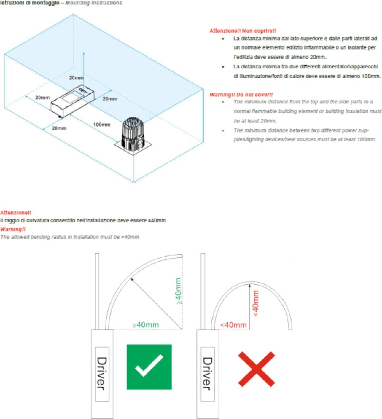 Alimentatore Linea Light E200007 ACQUALED SLIM driver 500mA dimmerabile IP67 - 4