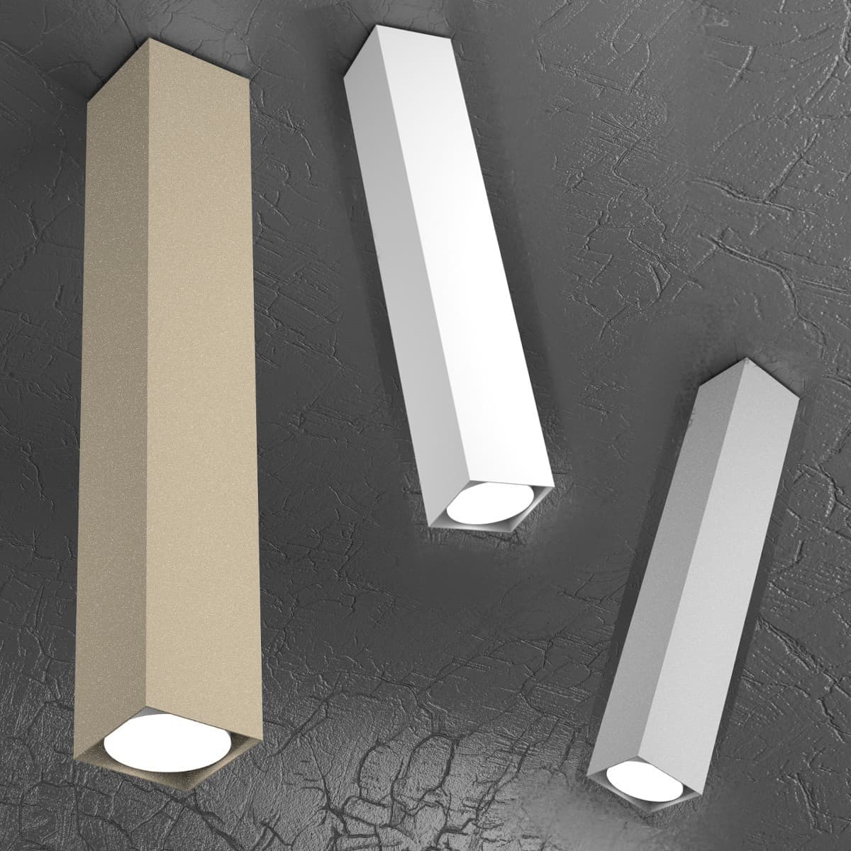 Plafoniera moderna Top Light PLATE 1129 PL50 Gx53 LED metallo lampada soffitto - 15