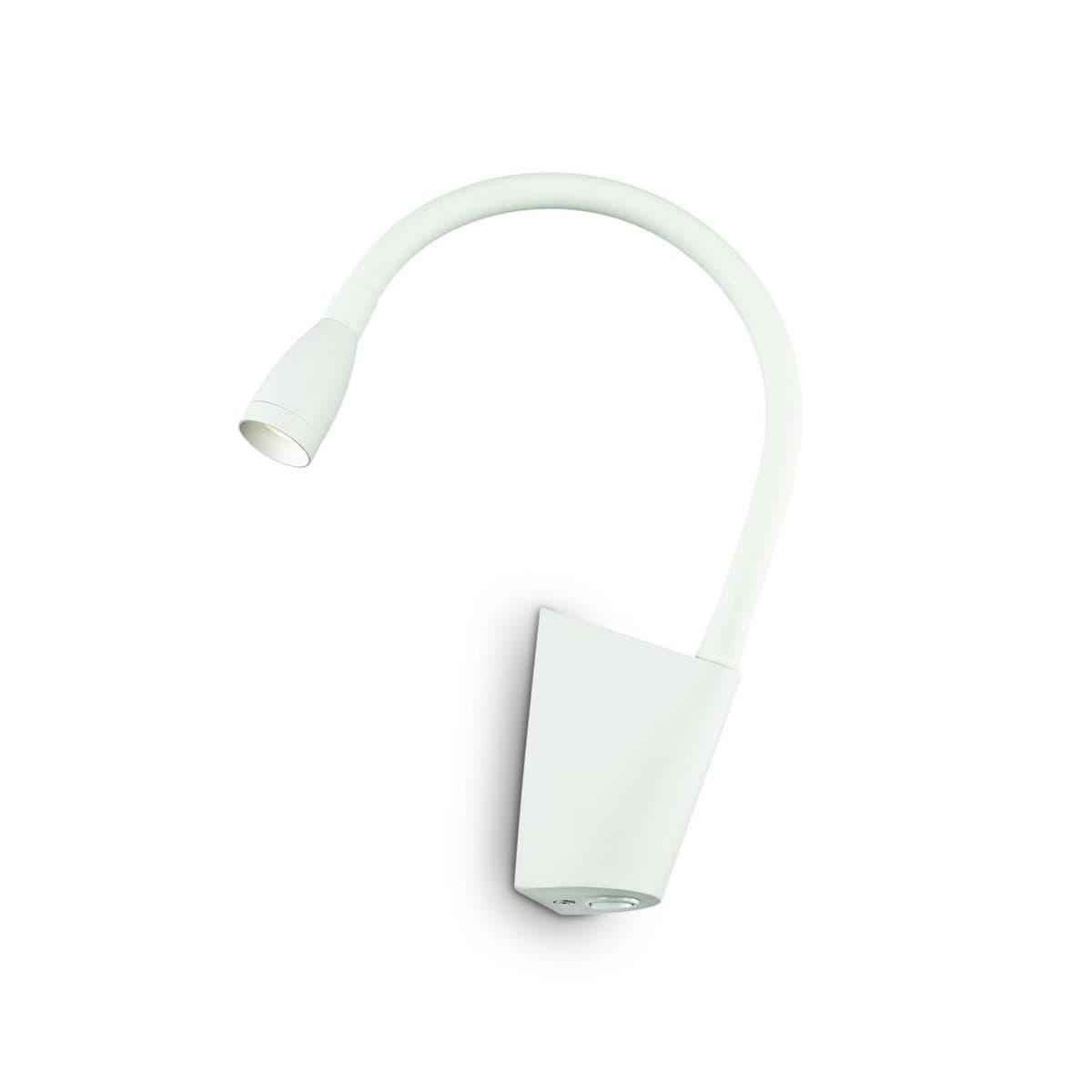 Applique moderno Ideal Lux GOOSE AP1142708 142692 LED gomma orientabile flessibile lampada parete - 9