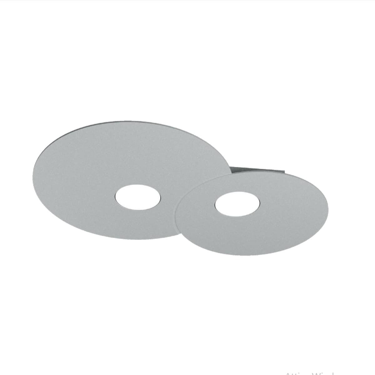 Plafoniera moderna Top Light CLOUD 1128 PL2 R Gx53 LED metallo lampada soffitto parete - 9