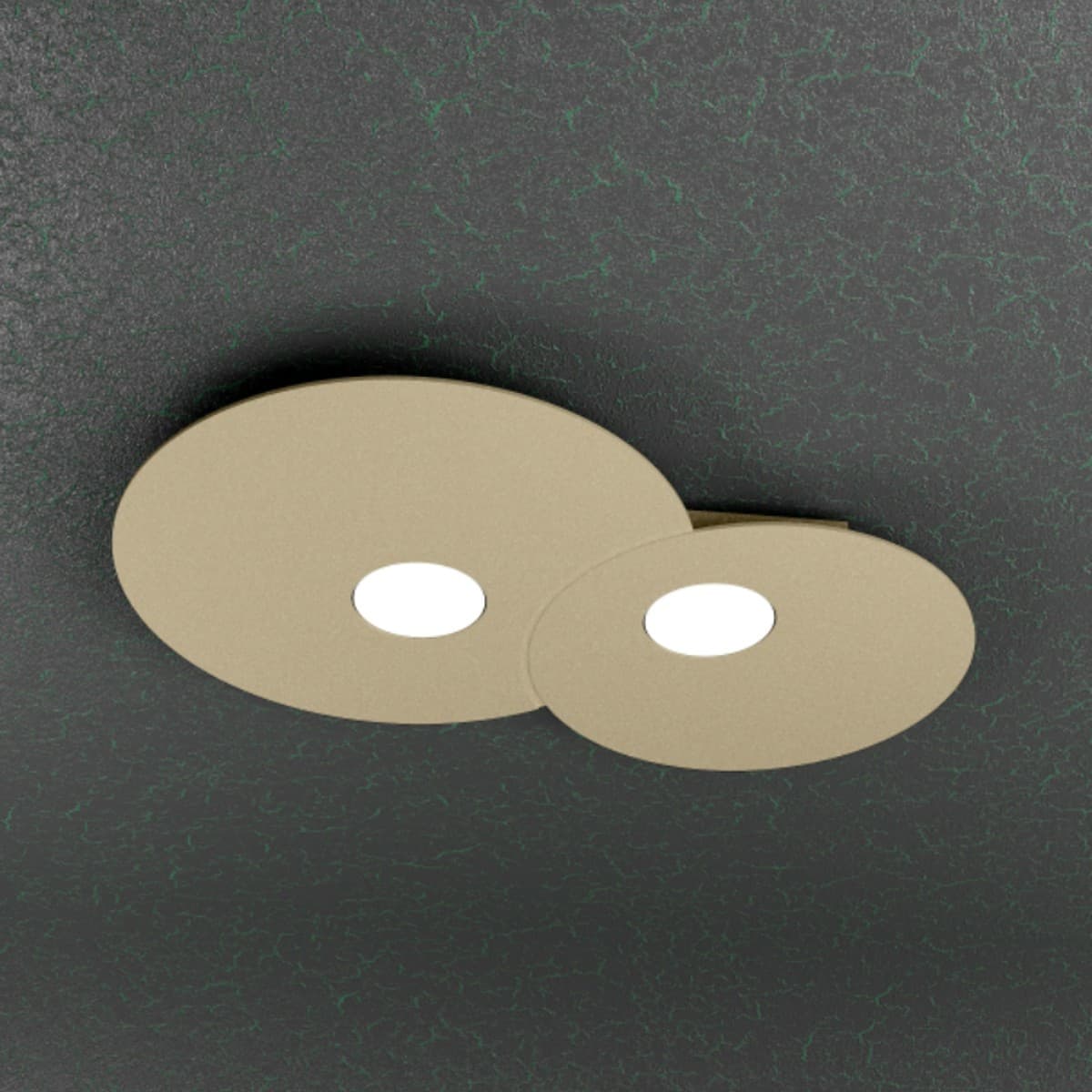 Plafoniera moderna Top Light CLOUD 1128 PL2 R Gx53 LED metallo lampada soffitto parete - 11