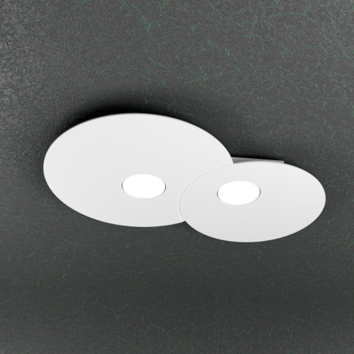 Plafoniera moderna Top Light CLOUD 1128 PL2 R Gx53 LED metallo lampada soffitto parete - 10