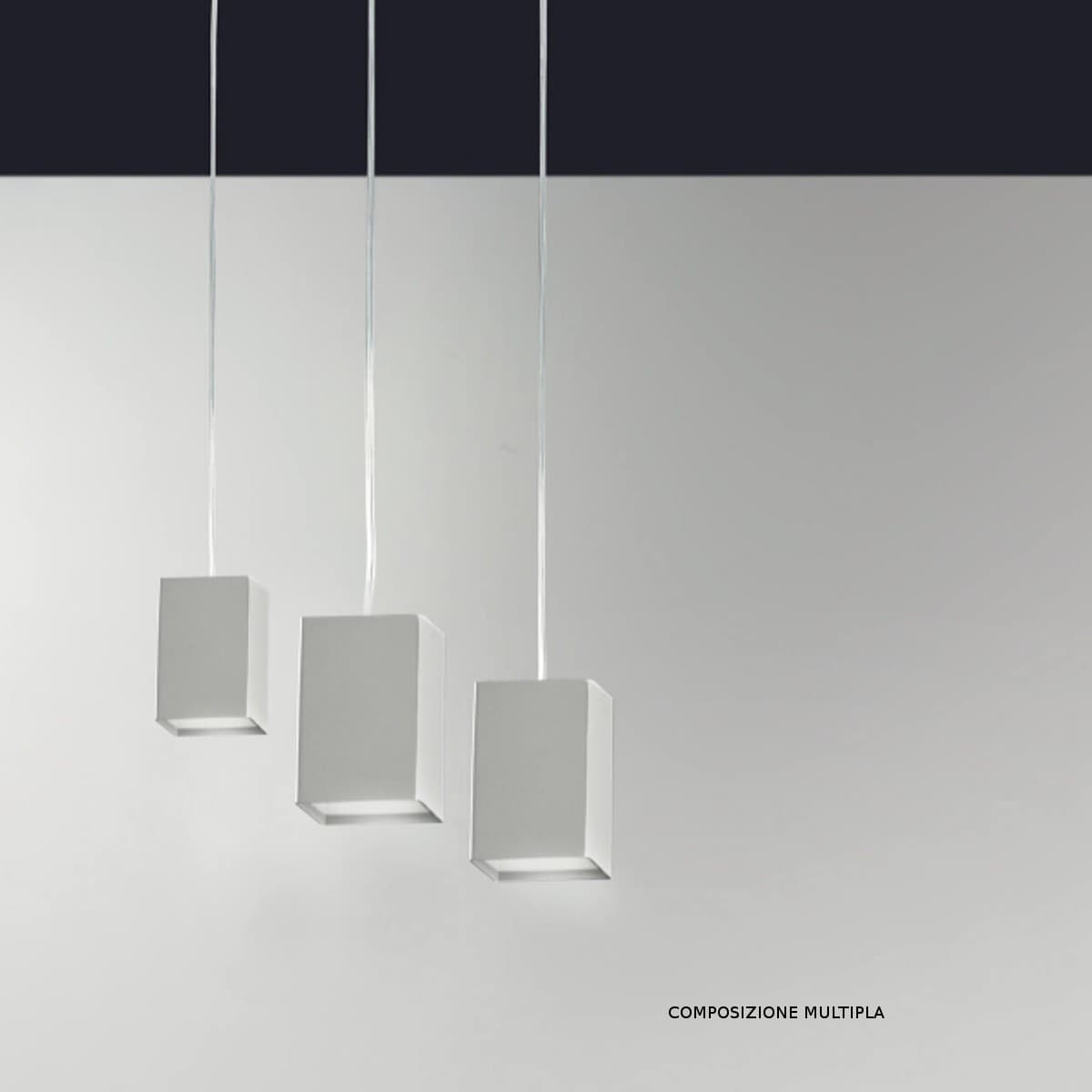 Lampadario moderno Cattaneo illuminazione CUBICK 768 9S LED dimmerabile metallo - 8