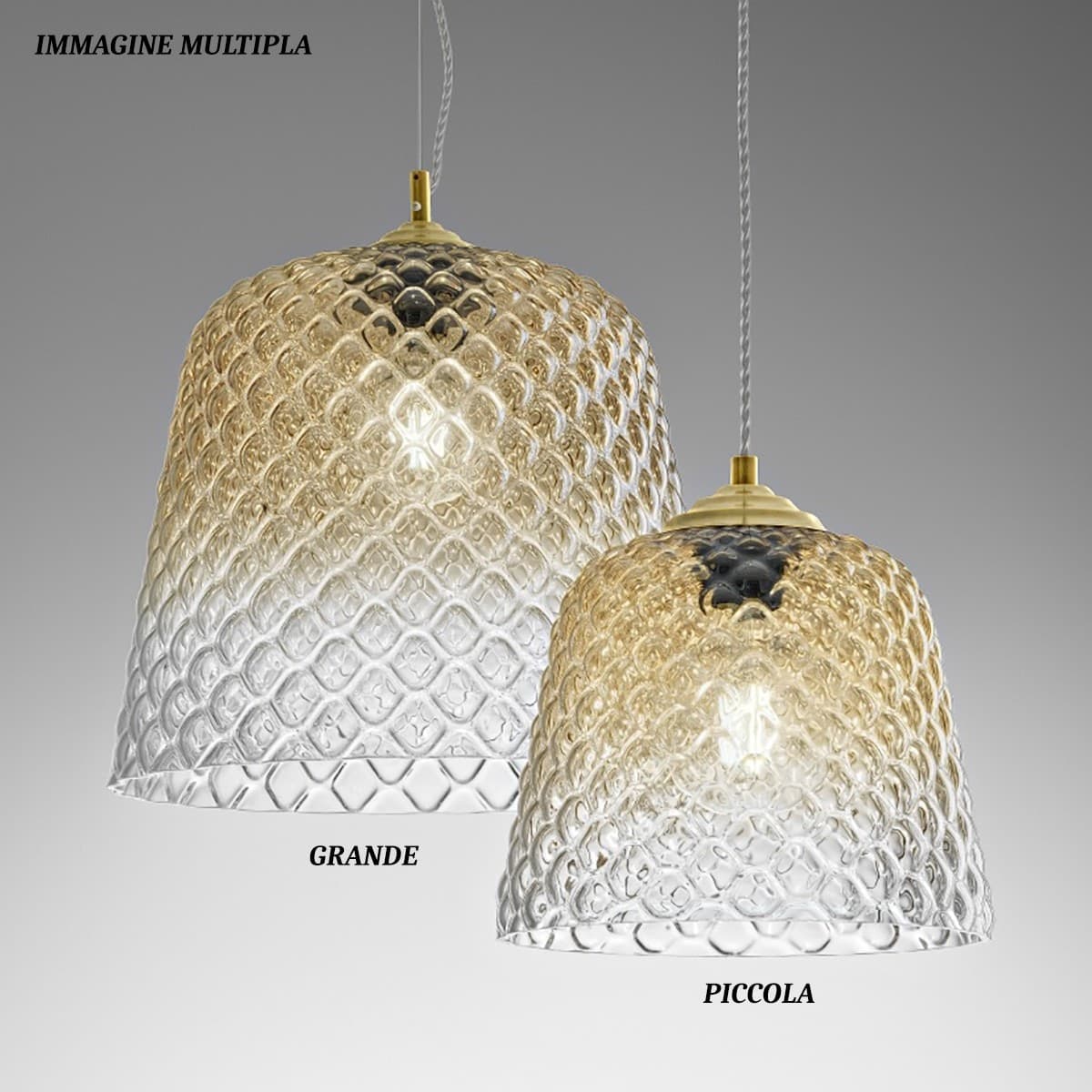 Lampadario-classico-led-Gea-Luce-ALICE-SG-E27-vetro-sfumato-ambra-lampada-soffitto