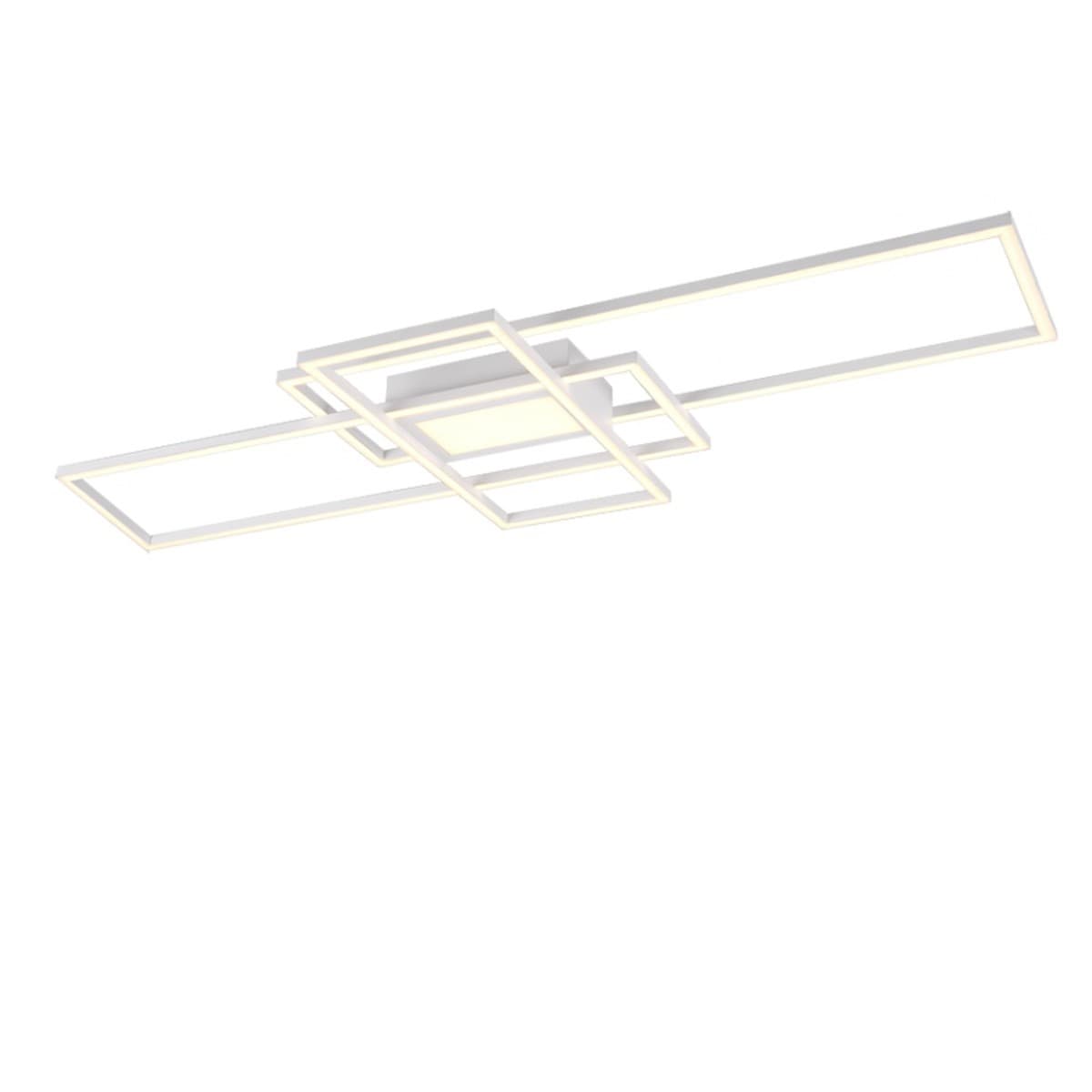 Plafoniera Trio Lighting IRVINE LED bianco dimmerabile lampada soffitto parete ultramoderna interno - 16