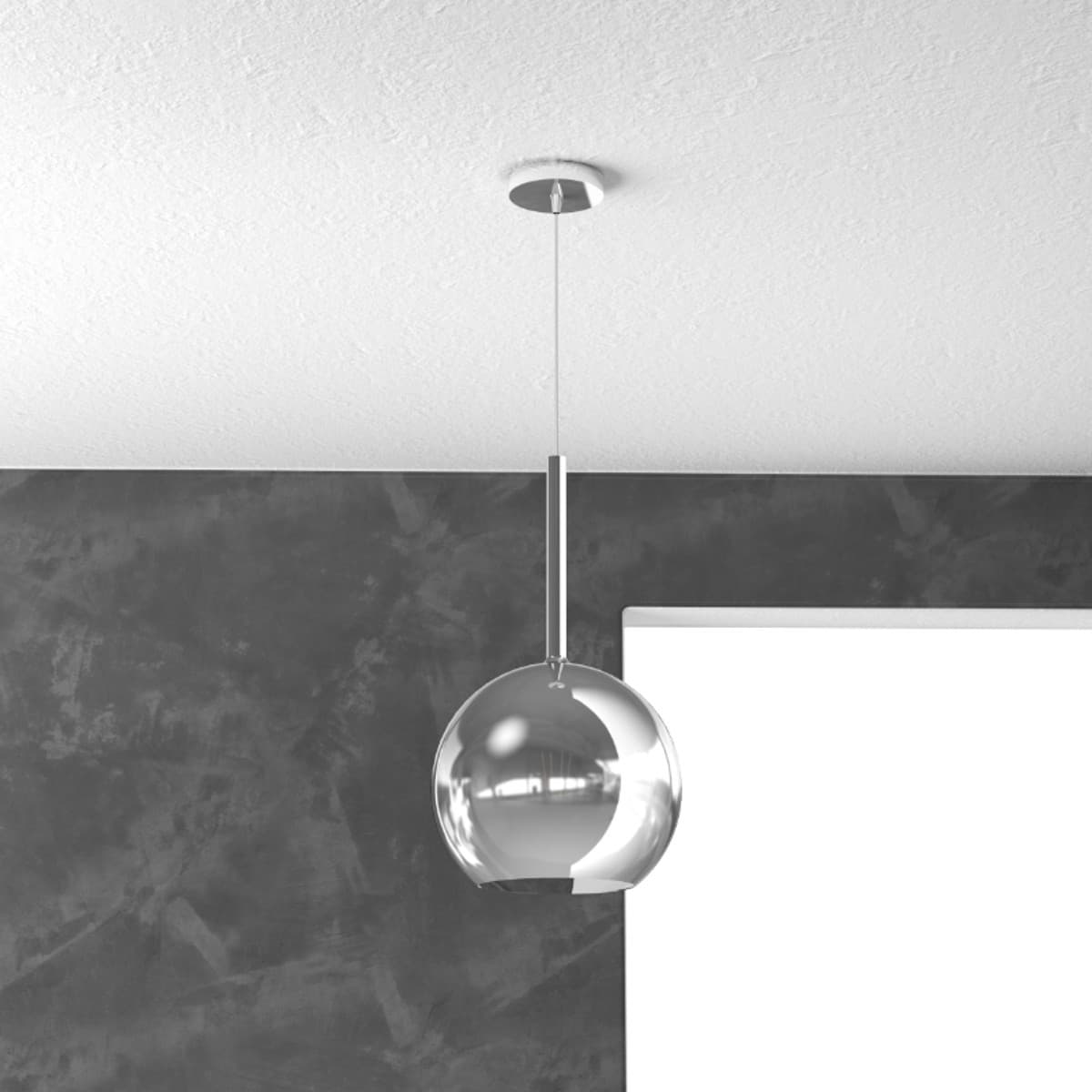 Lampadario moderno Top Light FUTURE 1155CR SM E27 LED vetro pirex soffiato sospensione - 13