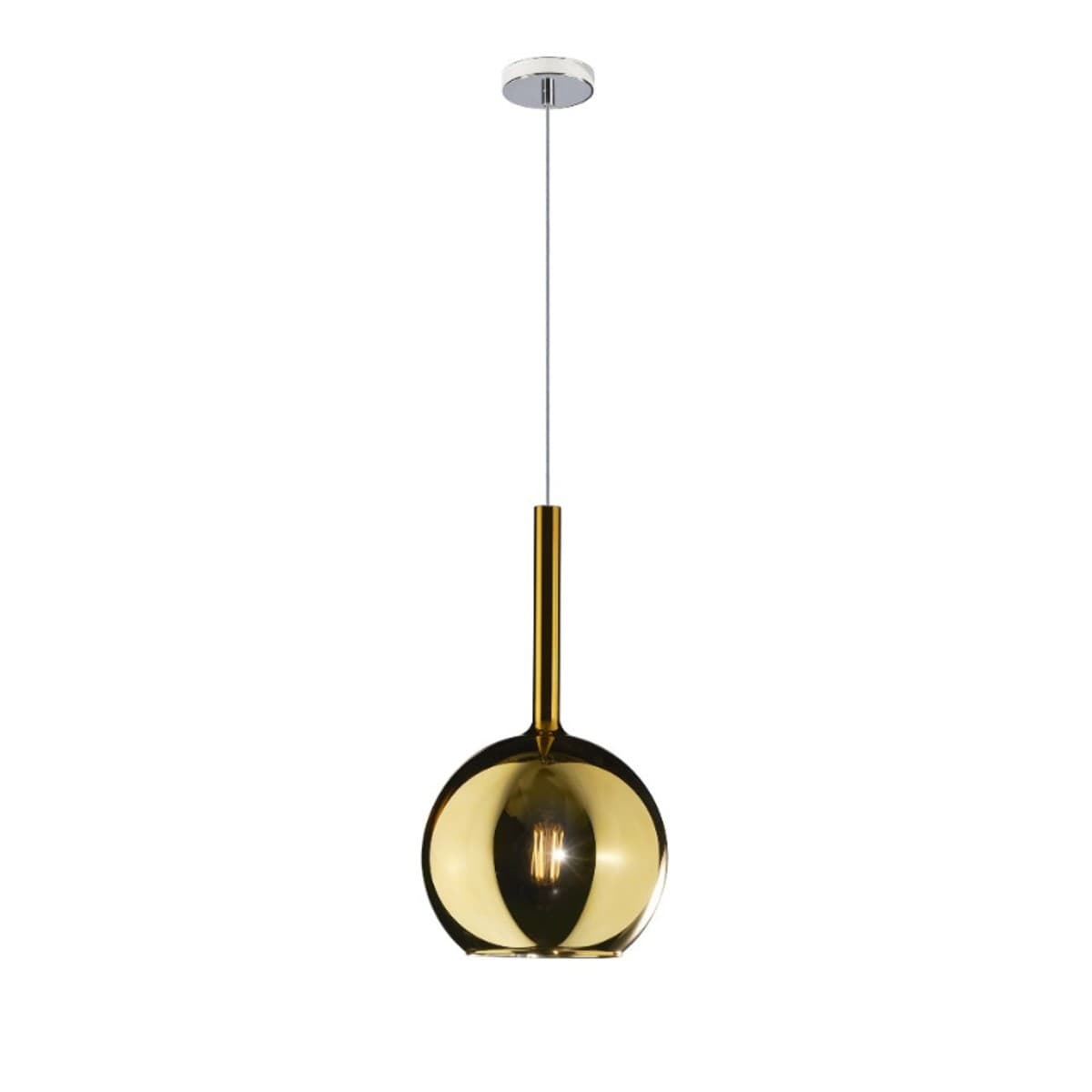 Lampadario moderno Top Light FUTURE 1155CR SM E27 LED vetro pirex soffiato sospensione - 14