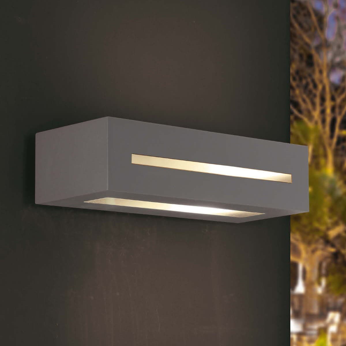Applique moderna Promoingross ASTER 7271 A E27 LED alluminio biemissione lampada parete - 10