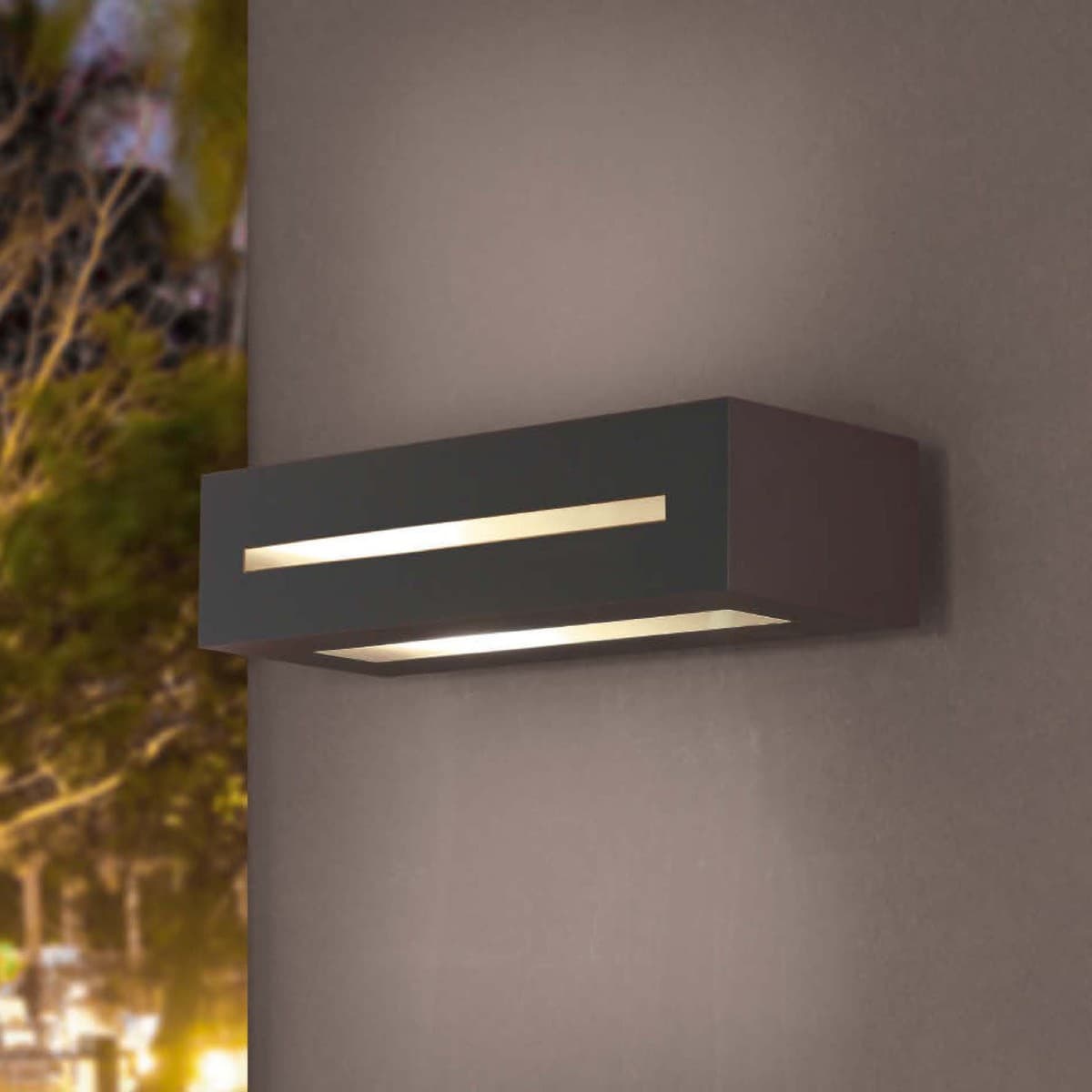 Applique moderna Promoingross ASTER 7271 A E27 LED alluminio biemissione lampada parete - 9