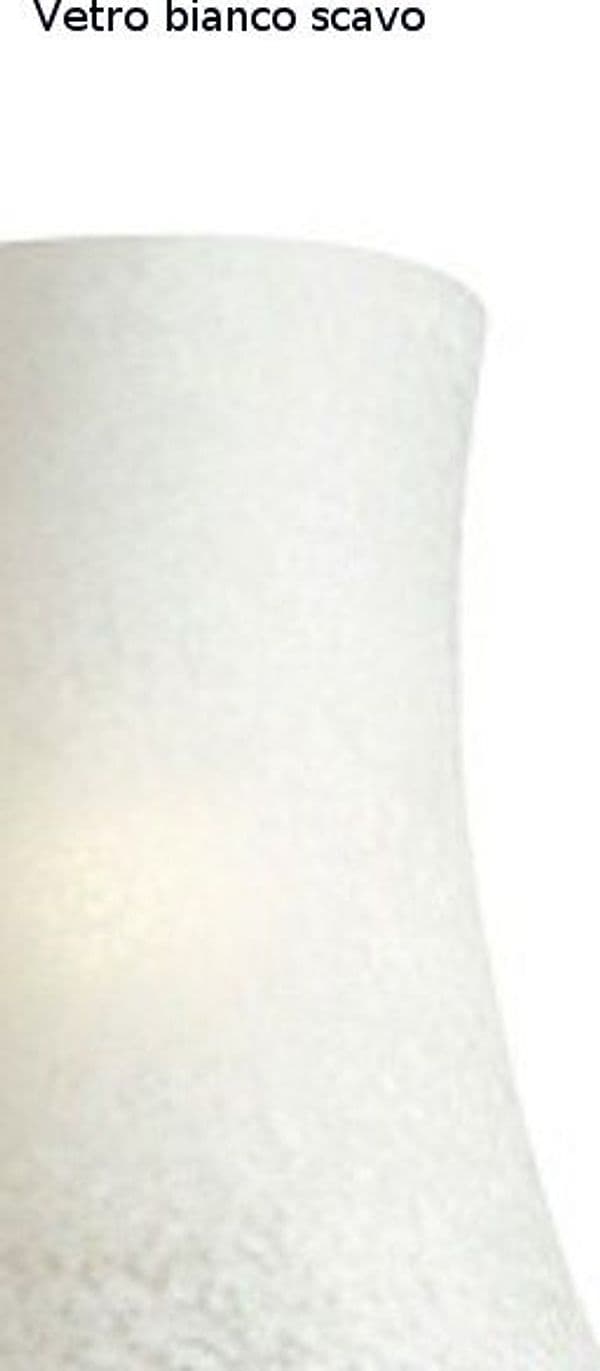 Applique classico Flami DAPHNE 6088 APF E14 LED vetro soffiato lampada parete – Bianco scavo – Flami Illuminazione – bianco