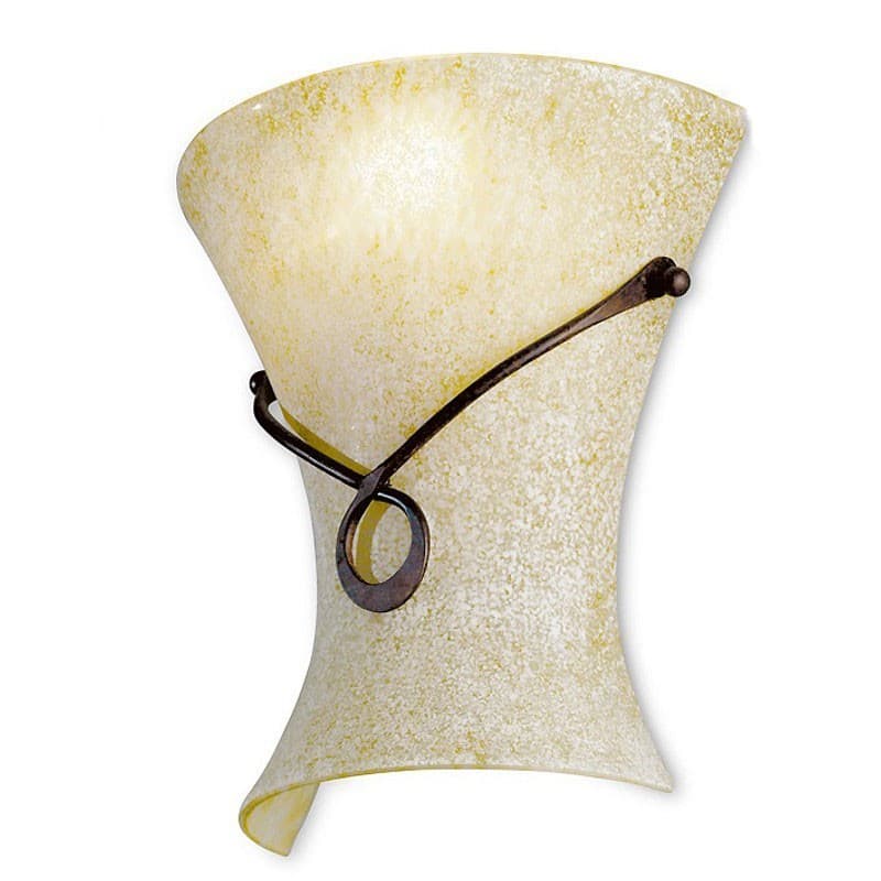 Applique classico Flami DAPHNE 6088 APF E14 LED vetro soffiato lampada parete - 4