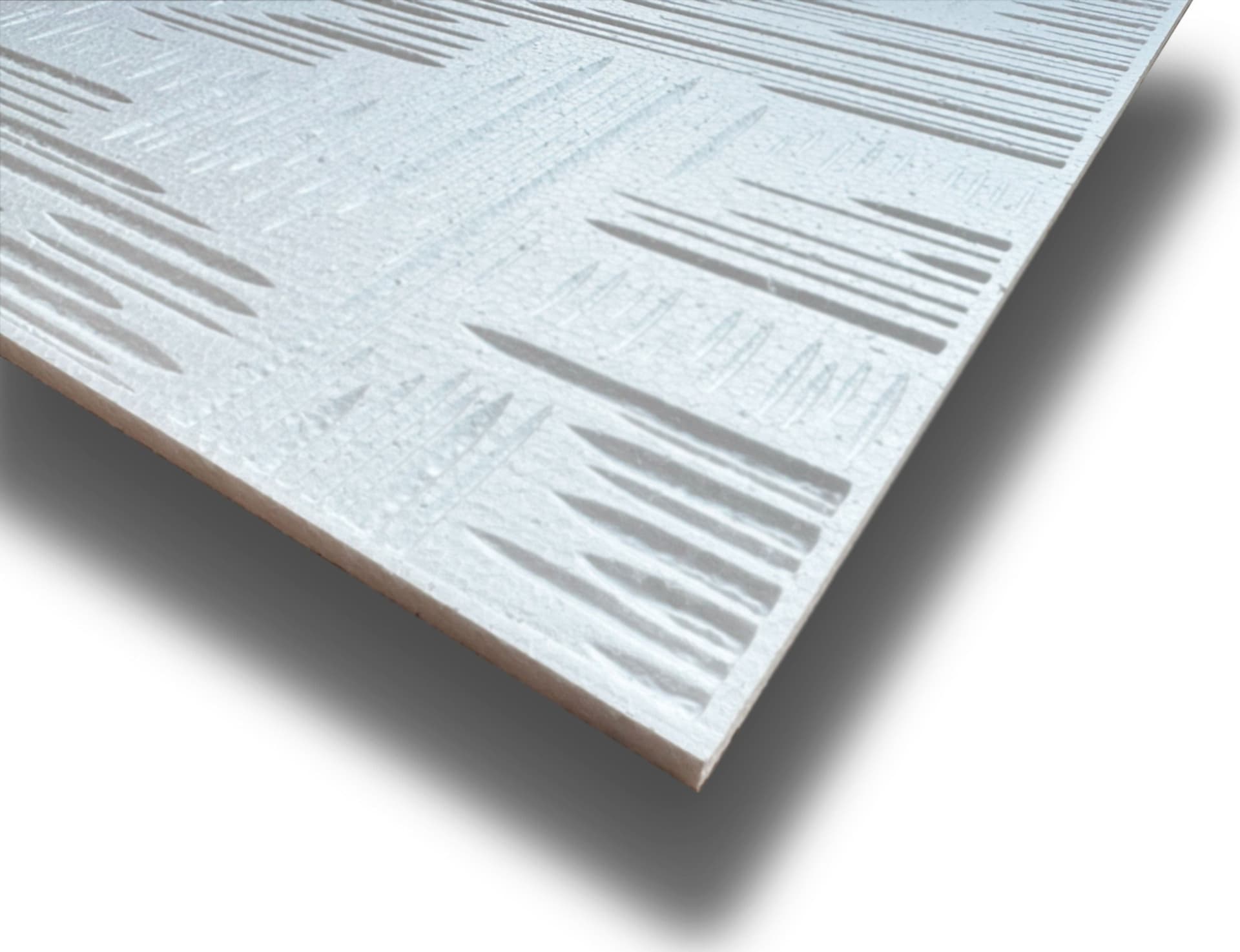 10 o 20mq (40 oppure 80 pezzi) di pannello decorativo a soffitto in polistirene compatto 50x50cm (spess. 1cm) VENA - Eternal Parquet