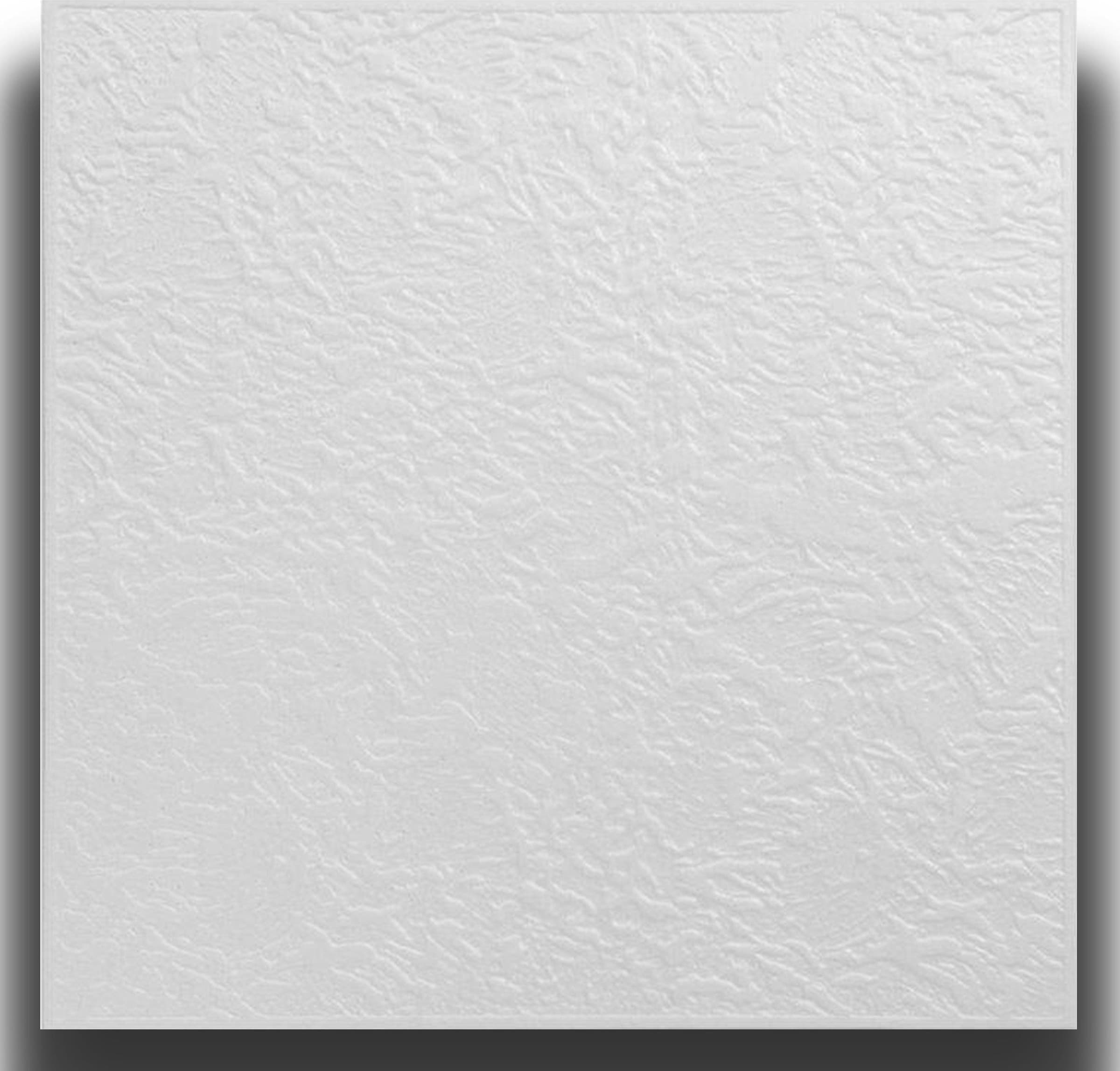 10 o 20mq (40 oppure 80 pezzi) di pannello decorativo a soffitto in polistirene compatto 50x50cm (spess. 1cm) RODOS - Eternal Parquet