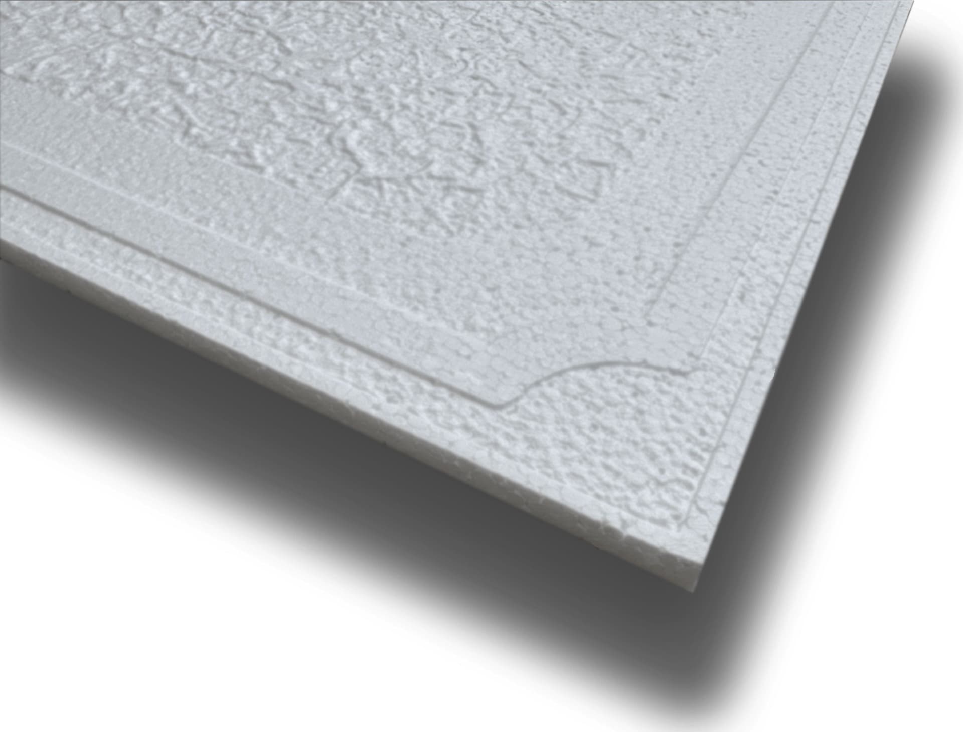 10 o 20mq (40 oppure 80 pezzi) di pannello decorativo a soffitto in polistirene compatto 50x50cm (spess. 1cm) FARO Eternal Parquet