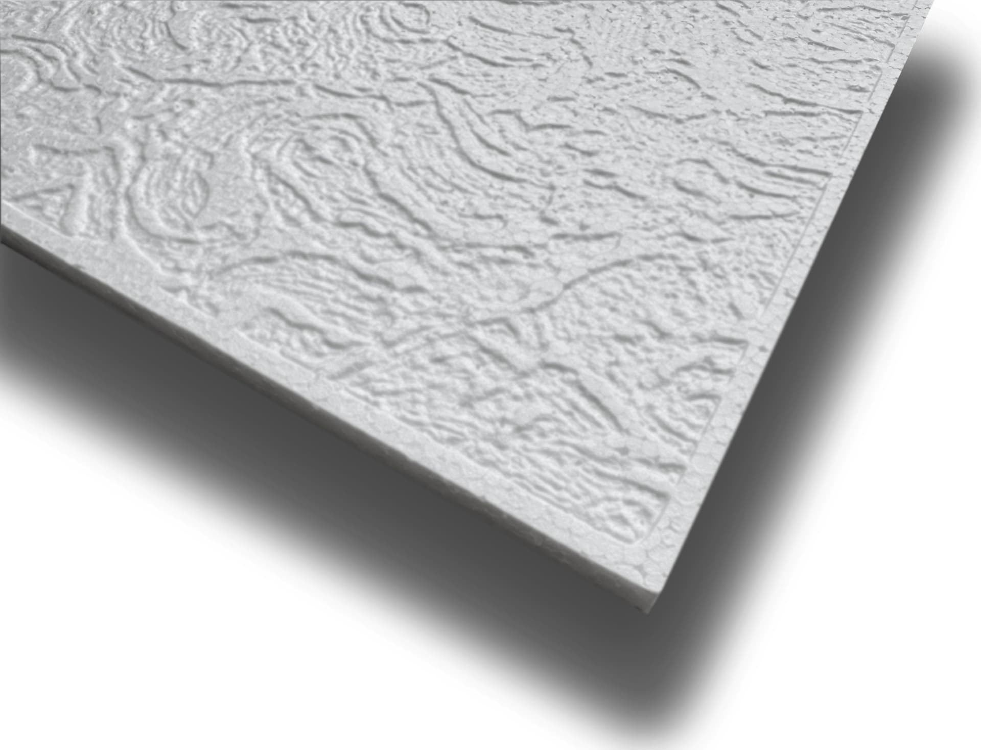 10 o 20mq (40 oppure 80 pezzi) di pannello decorativo a soffitto in polistirene compatto 50x50cm (spess. 1cm) LIZBONA - Eternal Parquet