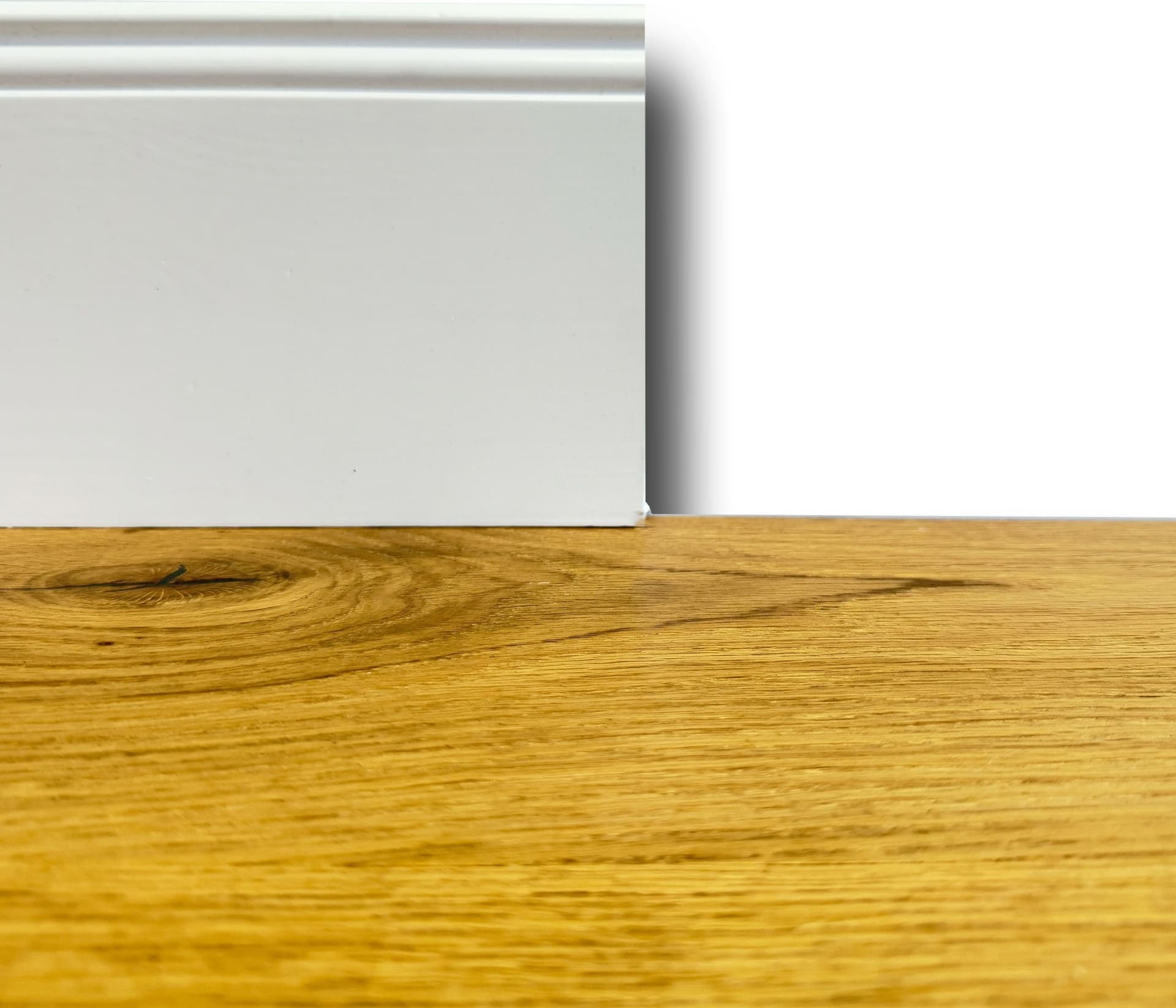 Battiscopa PREMIUM in legno MASSELLO mod.DUCALE 144x15 laccato bianco liscio (prezzo al metro) Eternal Parquet