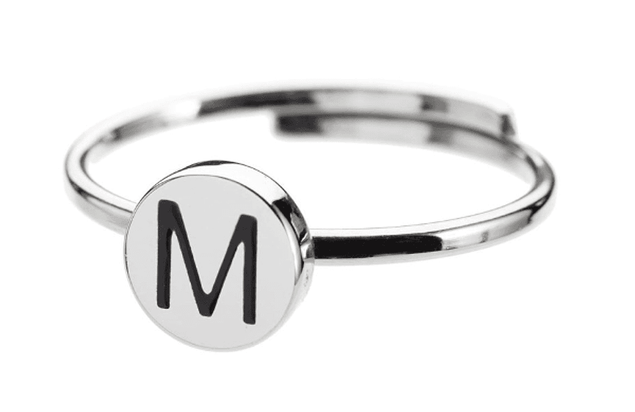 Marlù Anello con lettera M smaltata