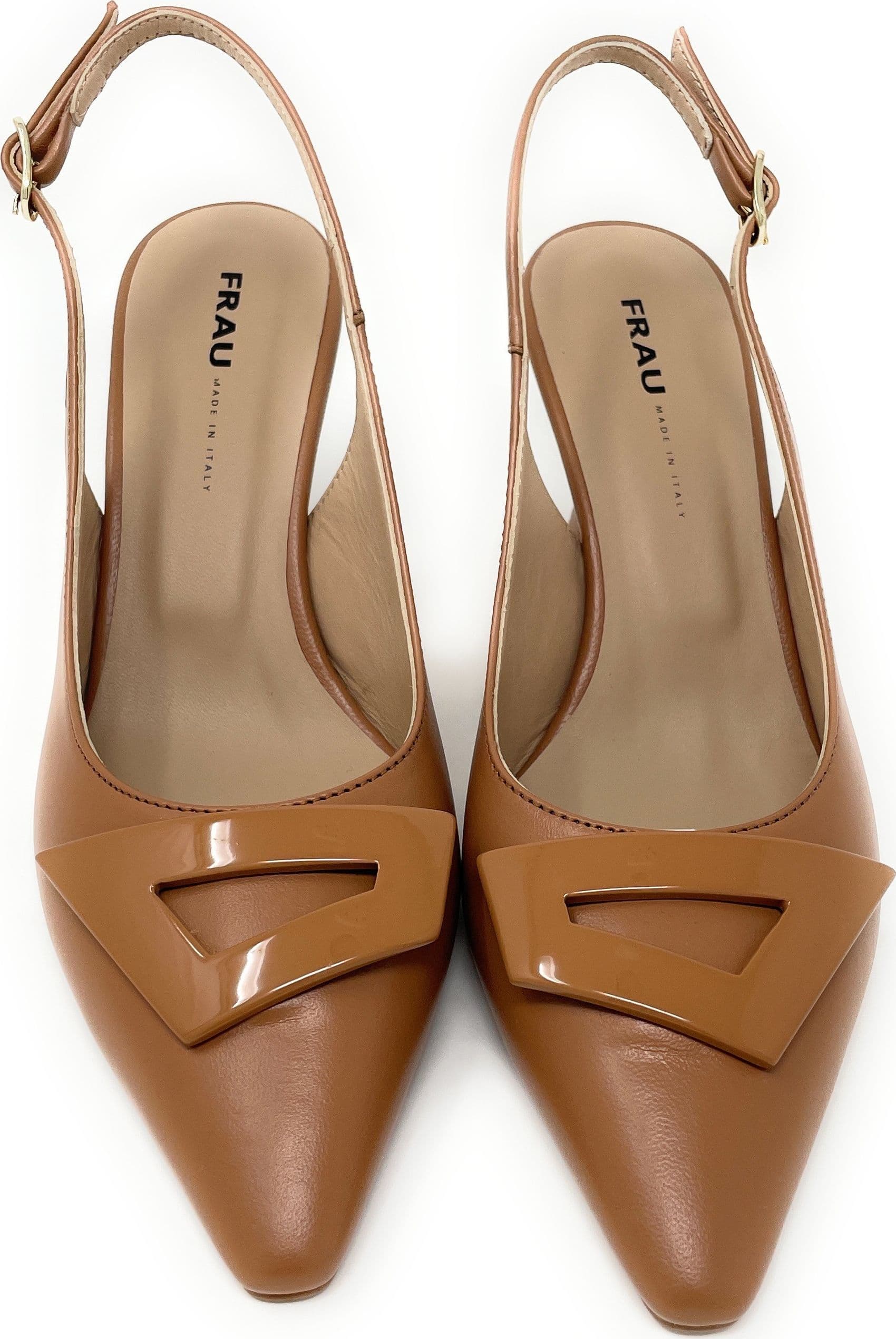 FRAU sling back in pelle cuoio 82M2 - 5