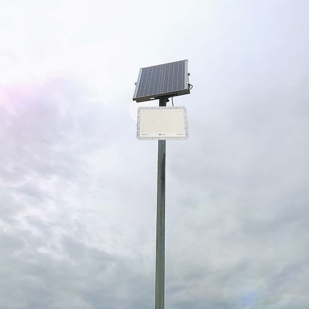 VT-240W FARO LED FLOODLIGHT 30W IP65 COLORE BIANCO CON PANNELLO SOLARE E TELECOMANDO - 6