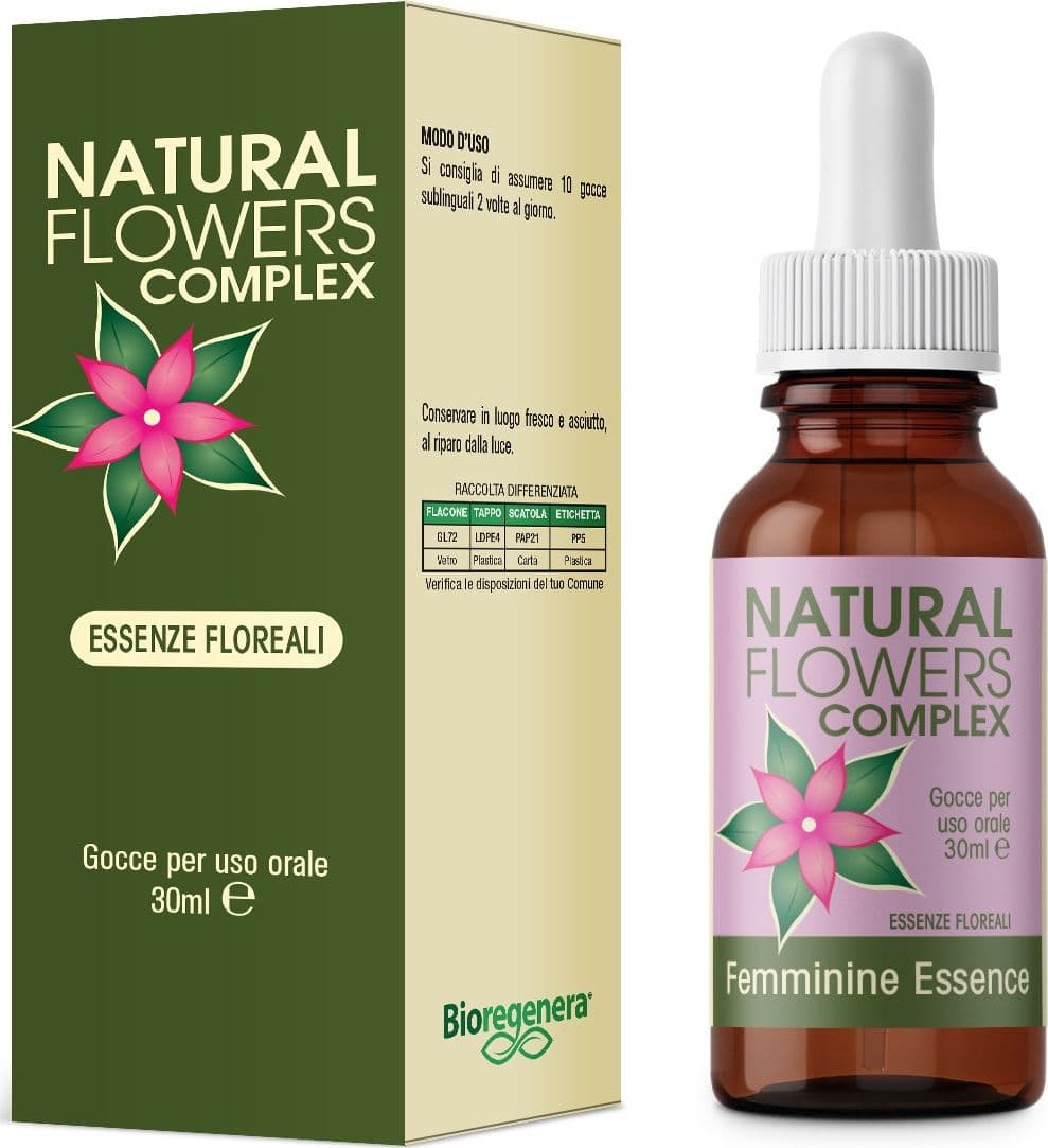 NATURAL FLOWERS FEMMININE ESSENCE essenze floreali Gocce 30 ml