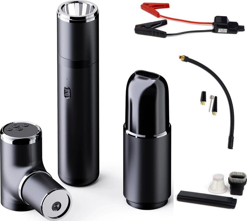 Dispositivo 4 in 1 Avviatore di emergenza per veicoli, Compressore d'aria, Torcia e Aspirapolvere TIMIGO K2 - 8