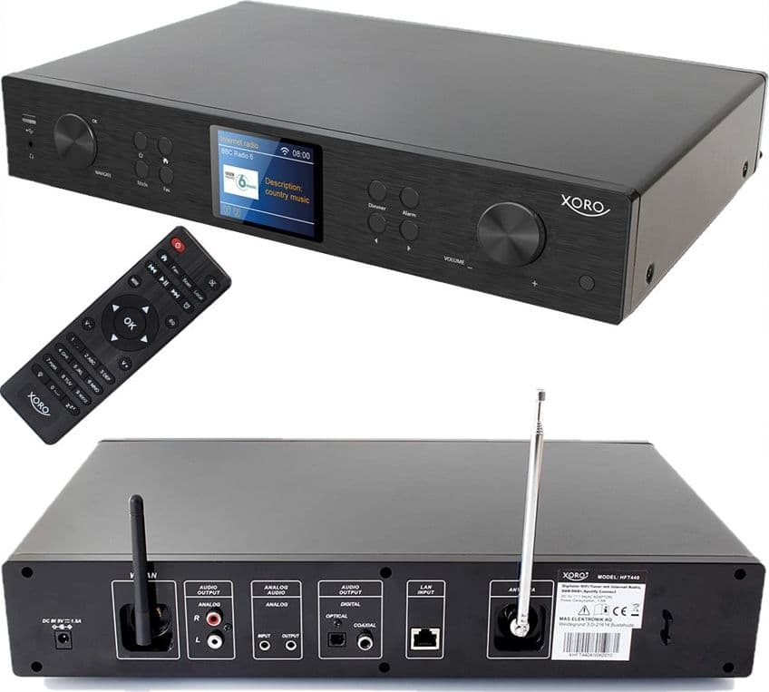XORO HFT 440 Hi-Fi Digitale Radio DAB+ Internet Radio Spotify Connect Wifi Bluetooth - 5