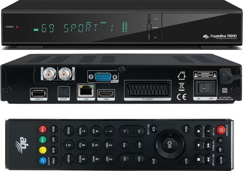Decoder Satellitare AB-COM CryptoBox 750HD CI+ DVB-S/S2 - 5